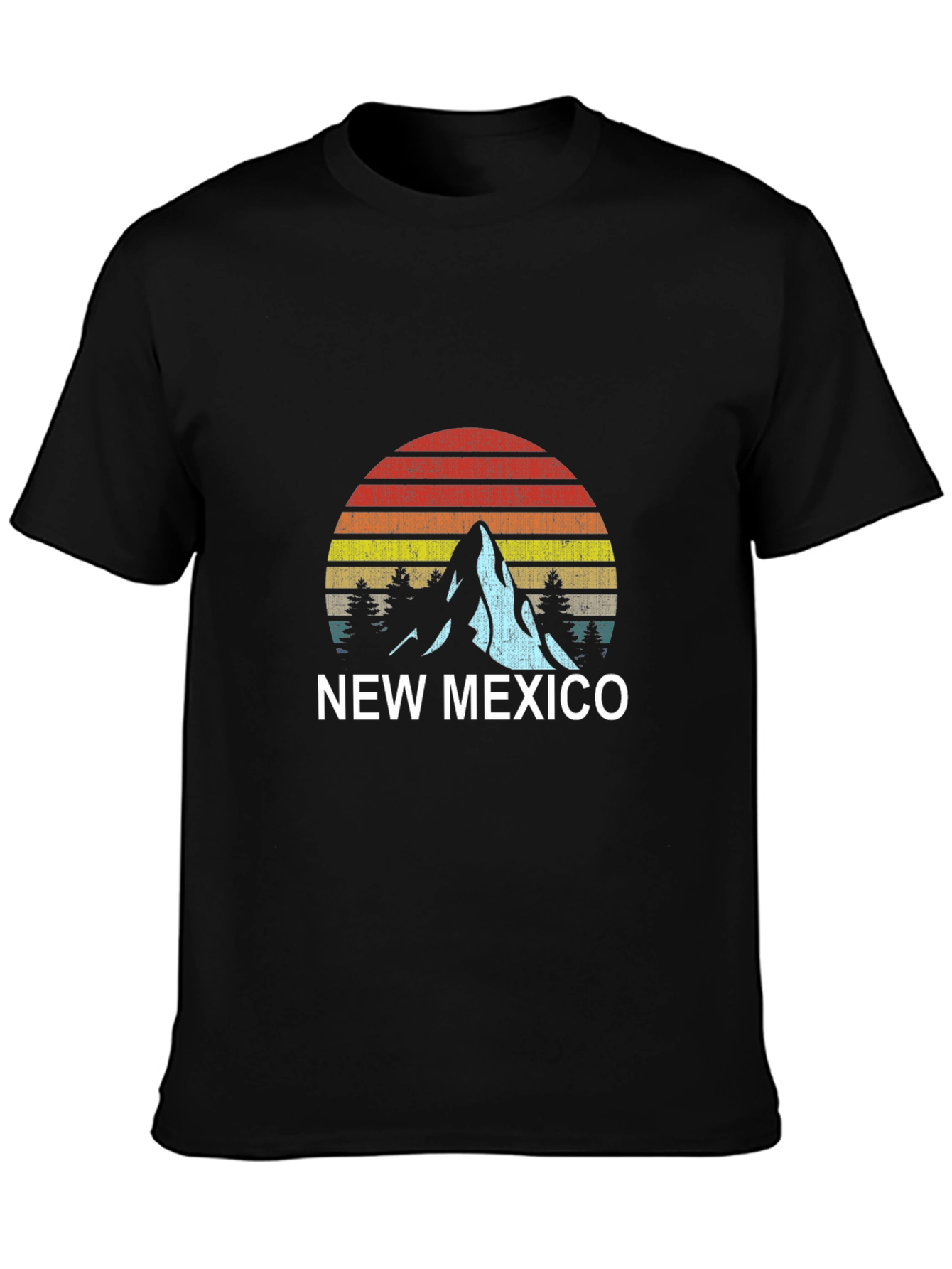 Black New Mexico Retro Graphic Tee view 3