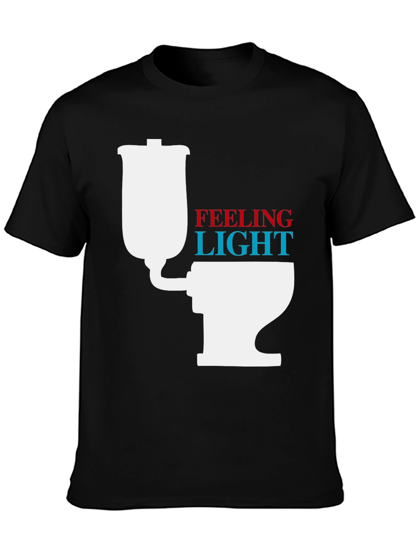Black Feeling Light Funny Graphic Tee view 3