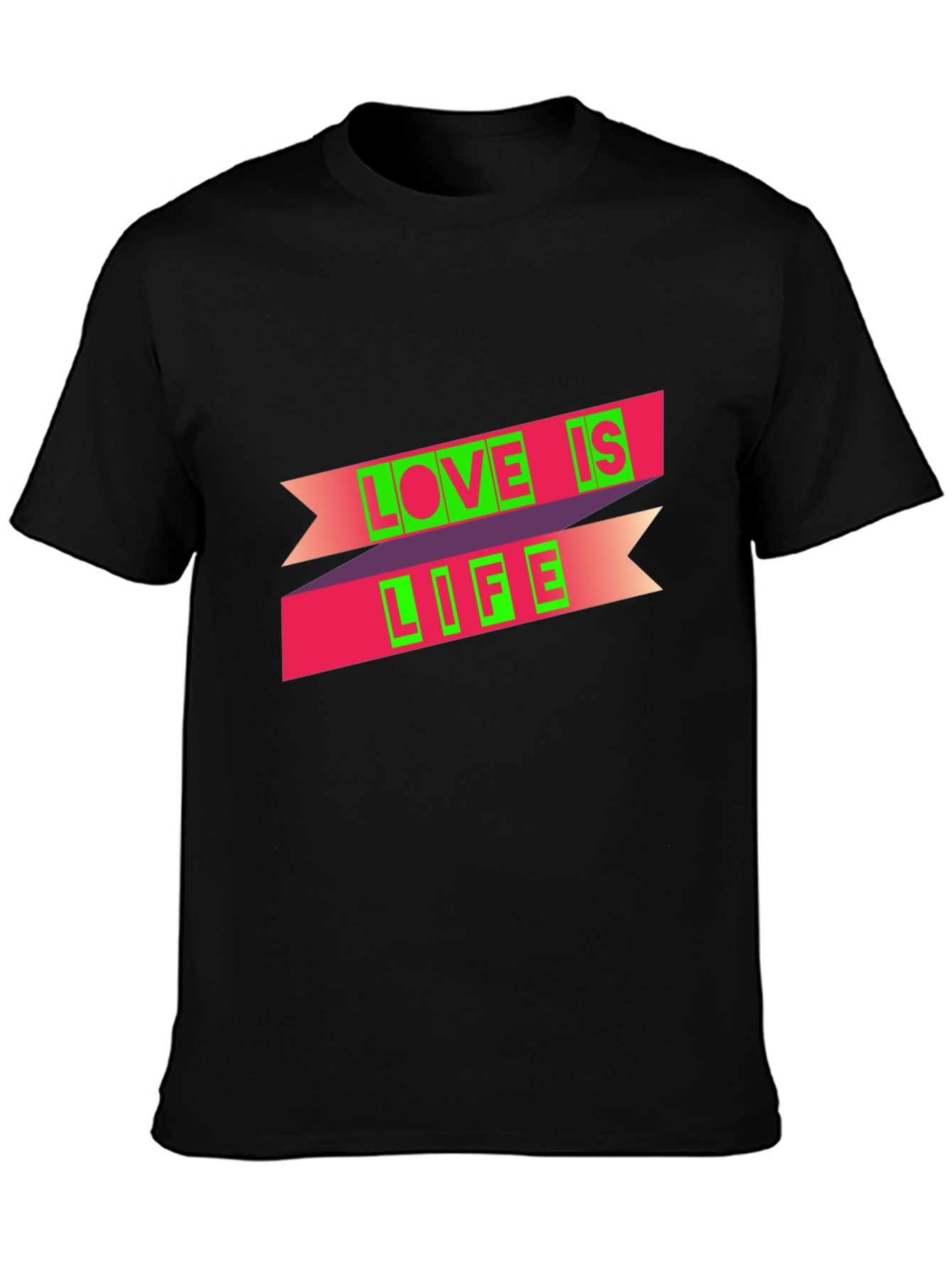 Black Love is Life Graphic Tee - Black view 3