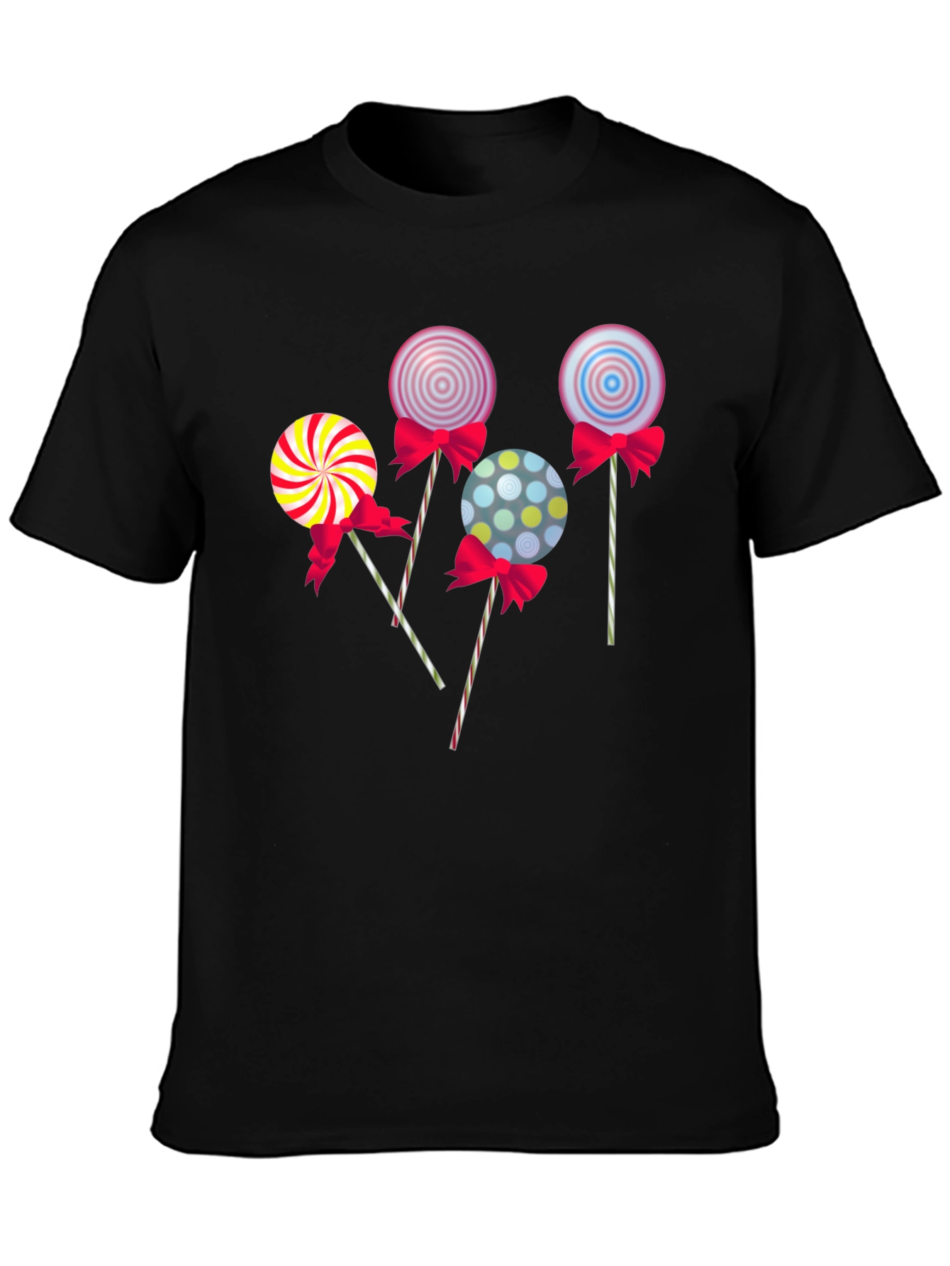 Black Lollipop Graphic T-Shirt - Fun & Stylish Design view 3