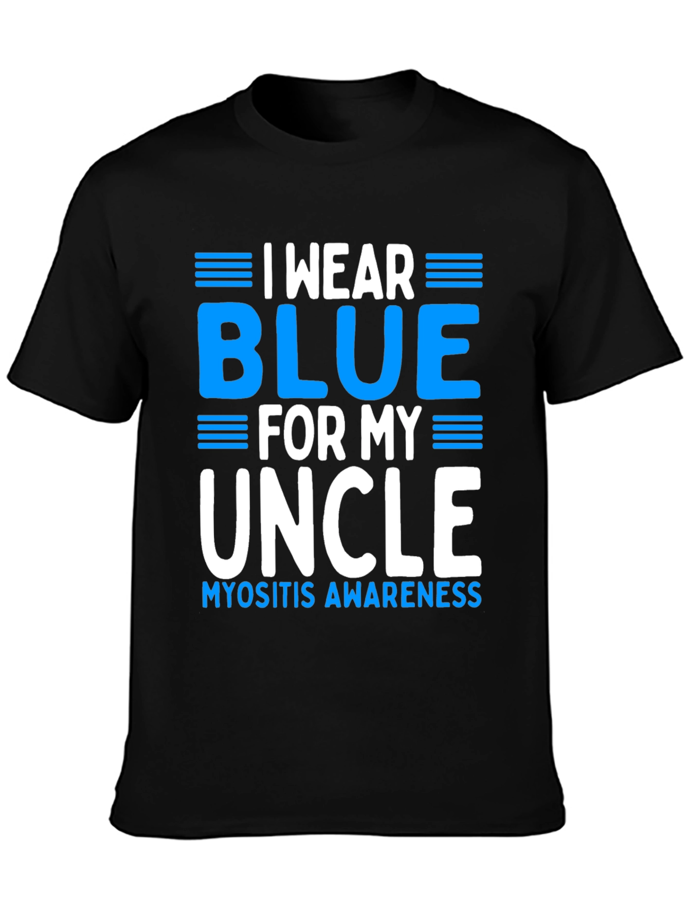 Myositis Awareness Blue Uncle Graphic Tee - 3