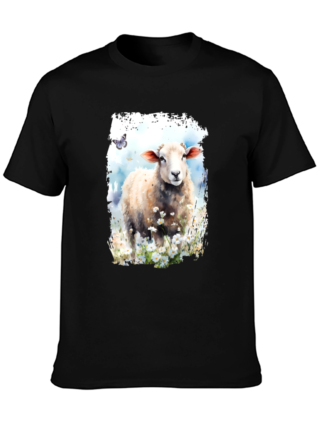 Black Sheep Meadow Black Graphic Tee view 3