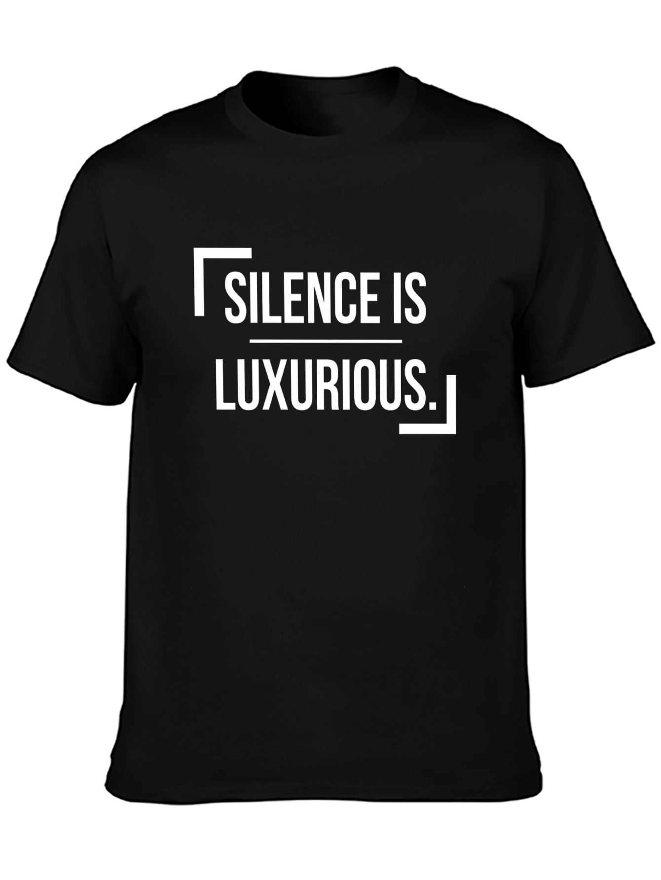 Black Silence is Luxurious Black Graphic Tee view 3