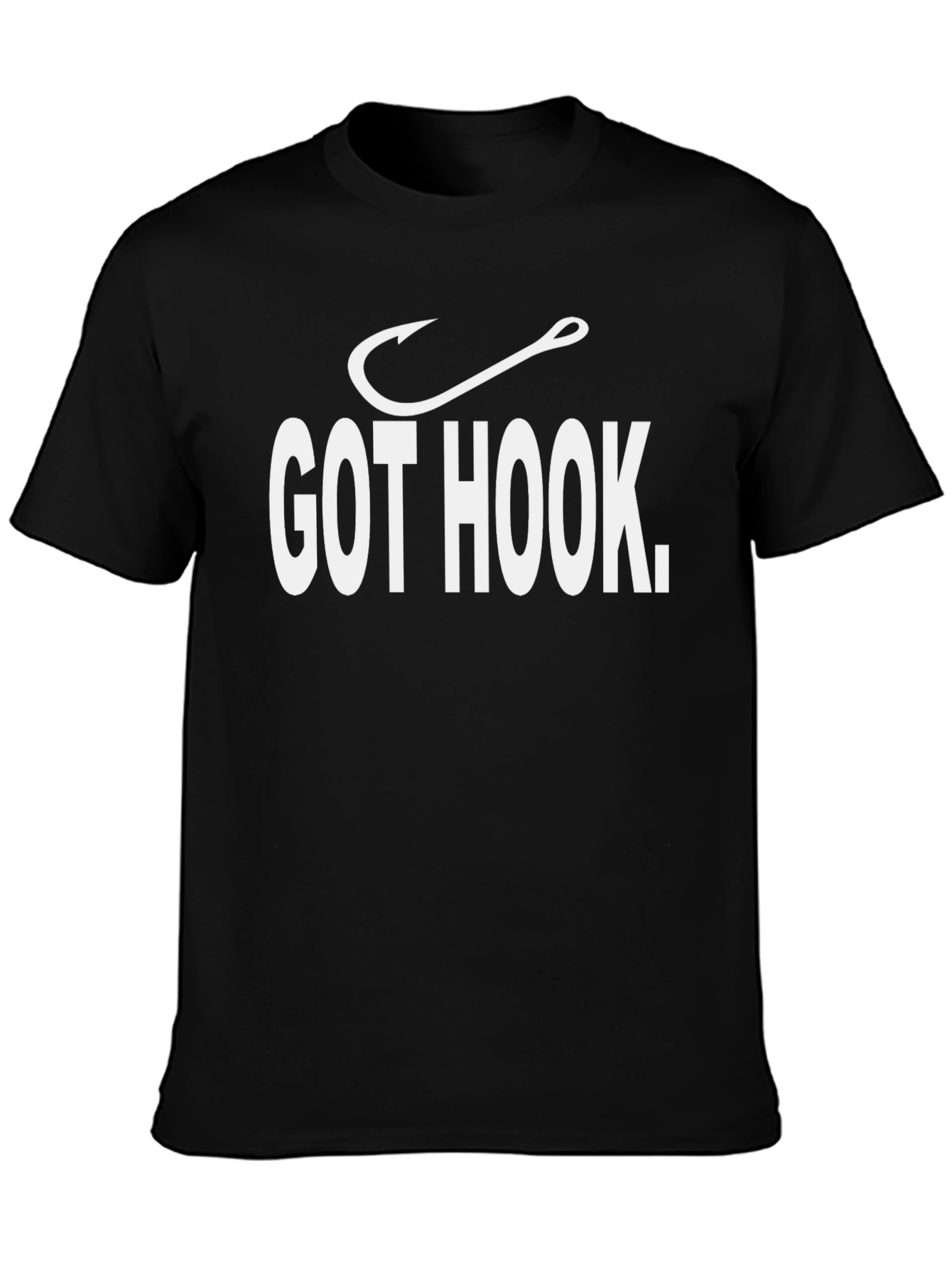 Black Got Hook T-Shirt - Fishing Enthusiast Tee view 3
