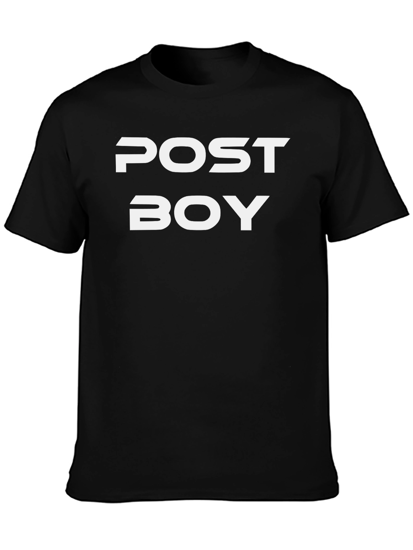 Black Post Boy Graphic Tee - Bold Streetwear Style view 3