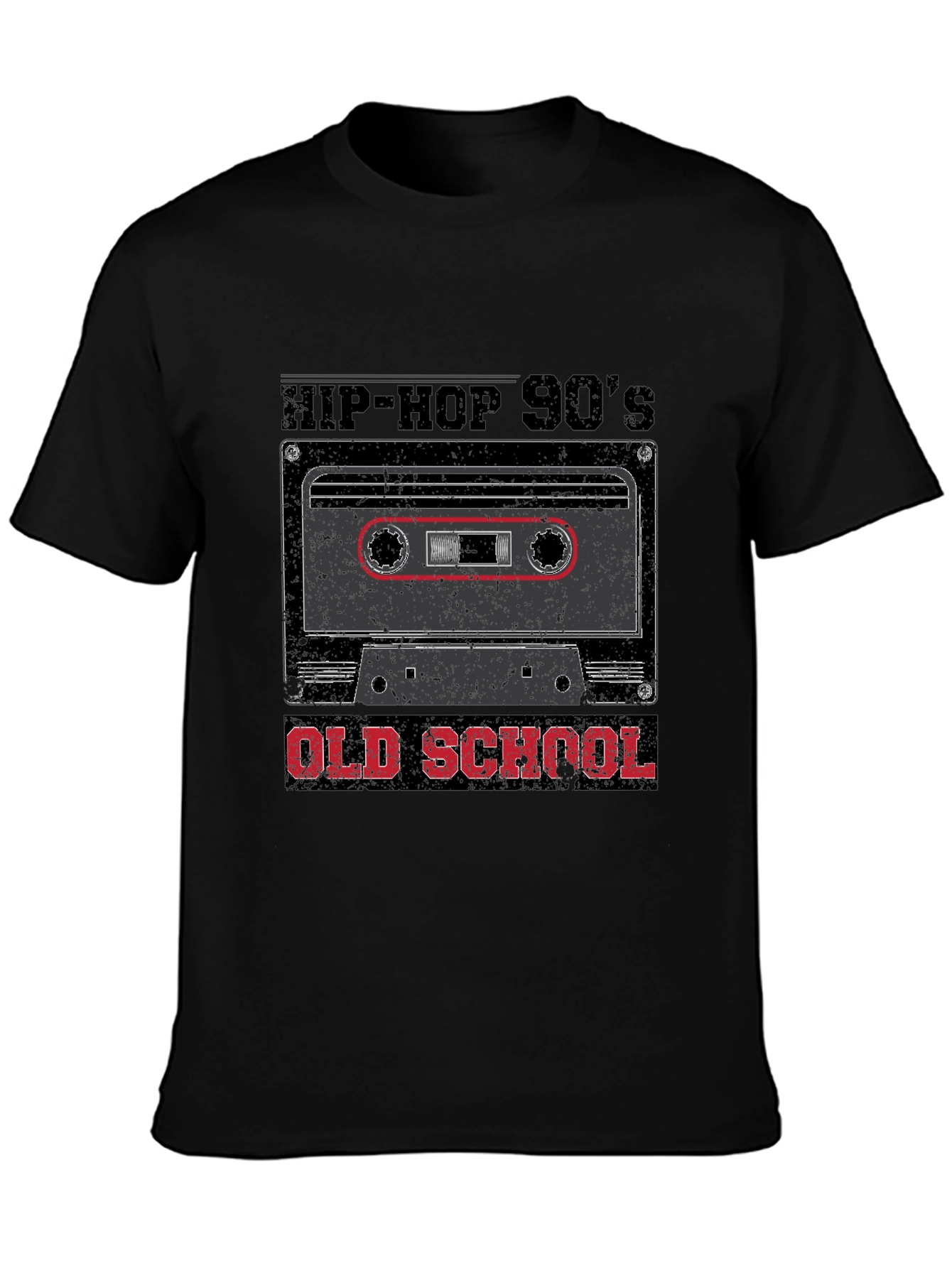 Black Hip-Hop 90's Old School Graphic T-Shirt view 3