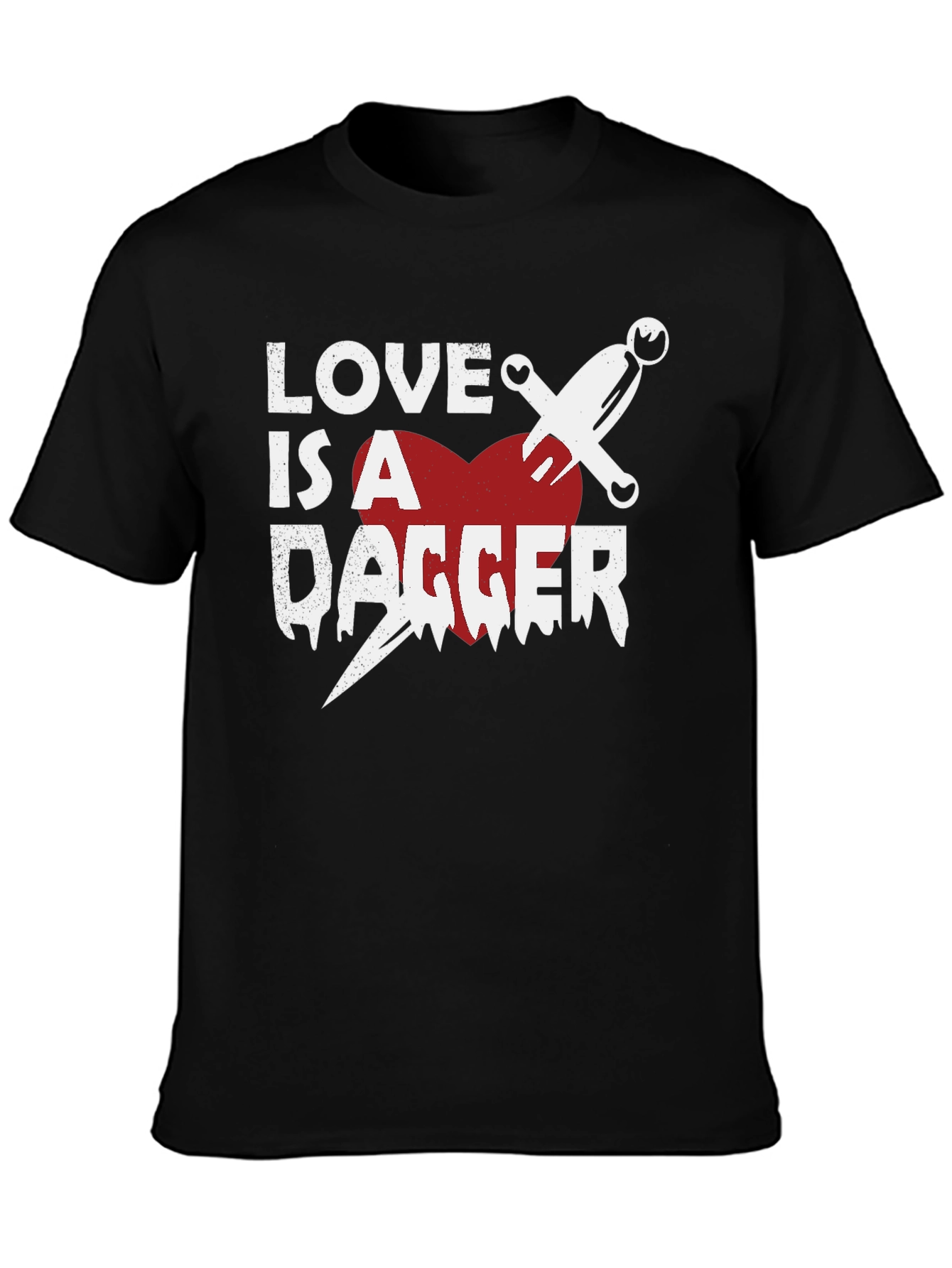 Black Love is a Dagger Graphic Tee view 3