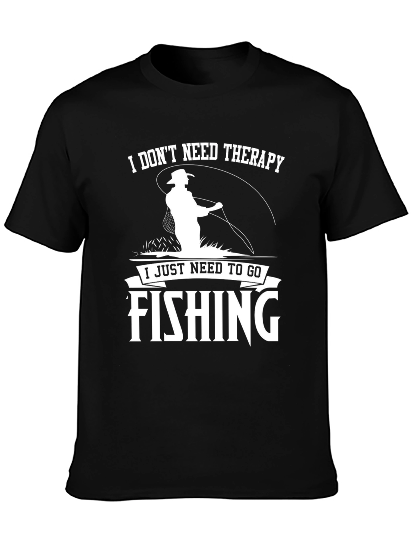 Fishing Therapy Graphic Tee - Men's Short Sleeve T-Shirt - 3
