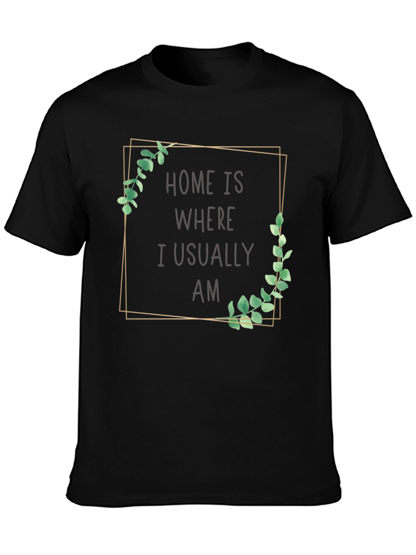 Black Home is Where I Am T-Shirt view 3
