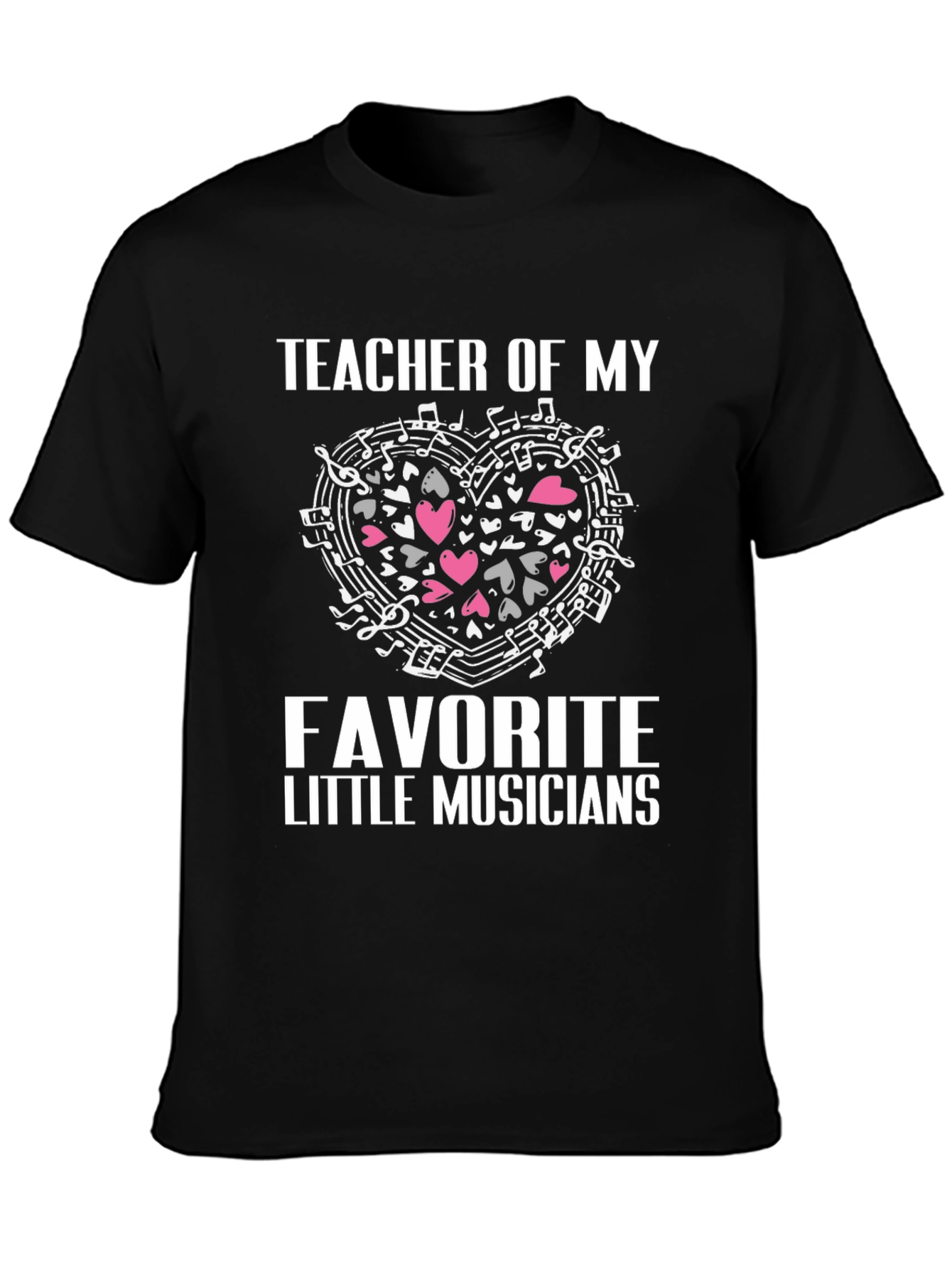 Black Music Teacher T-Shirt view 3