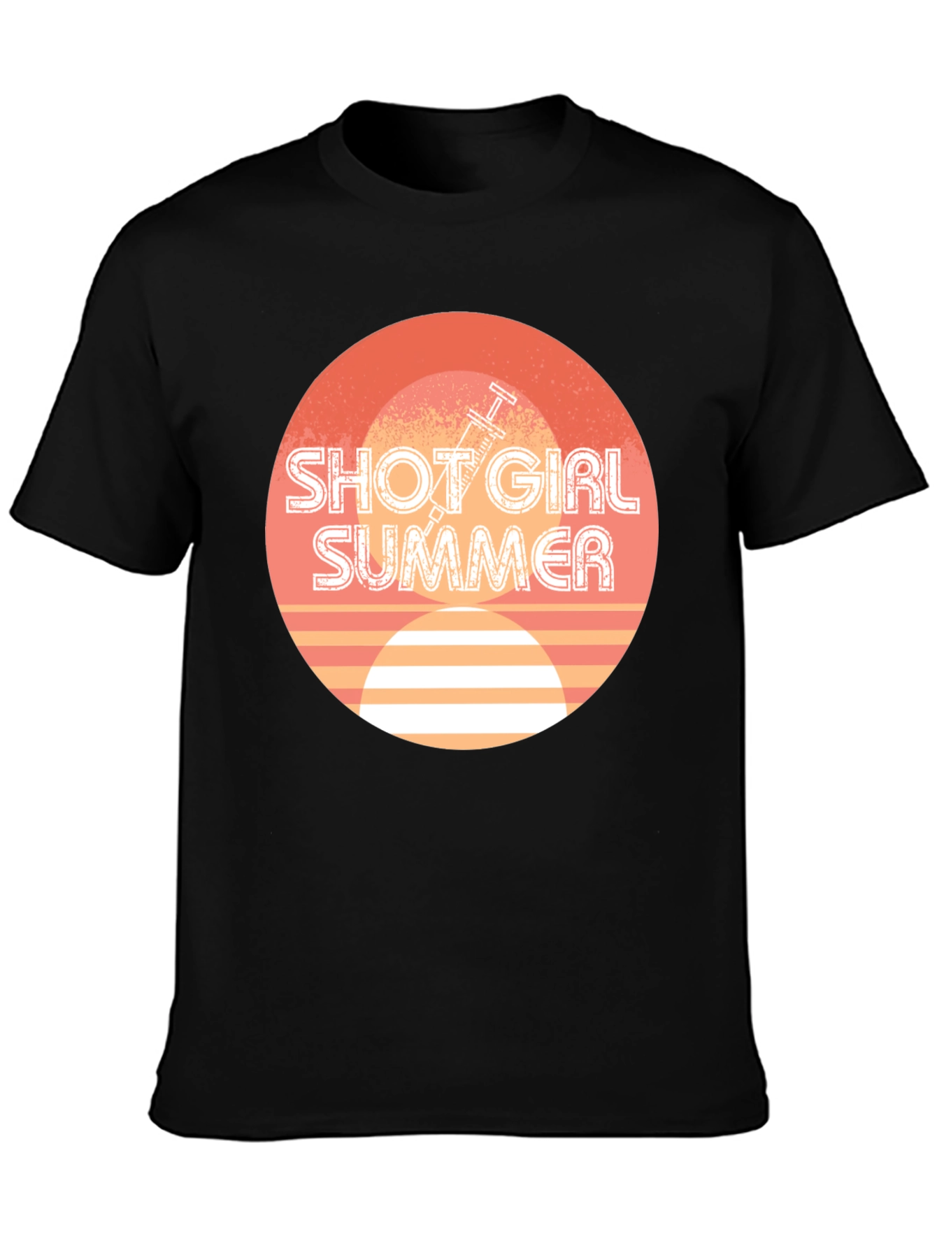 Black Shot Girl Summer Graphic Tee view 3