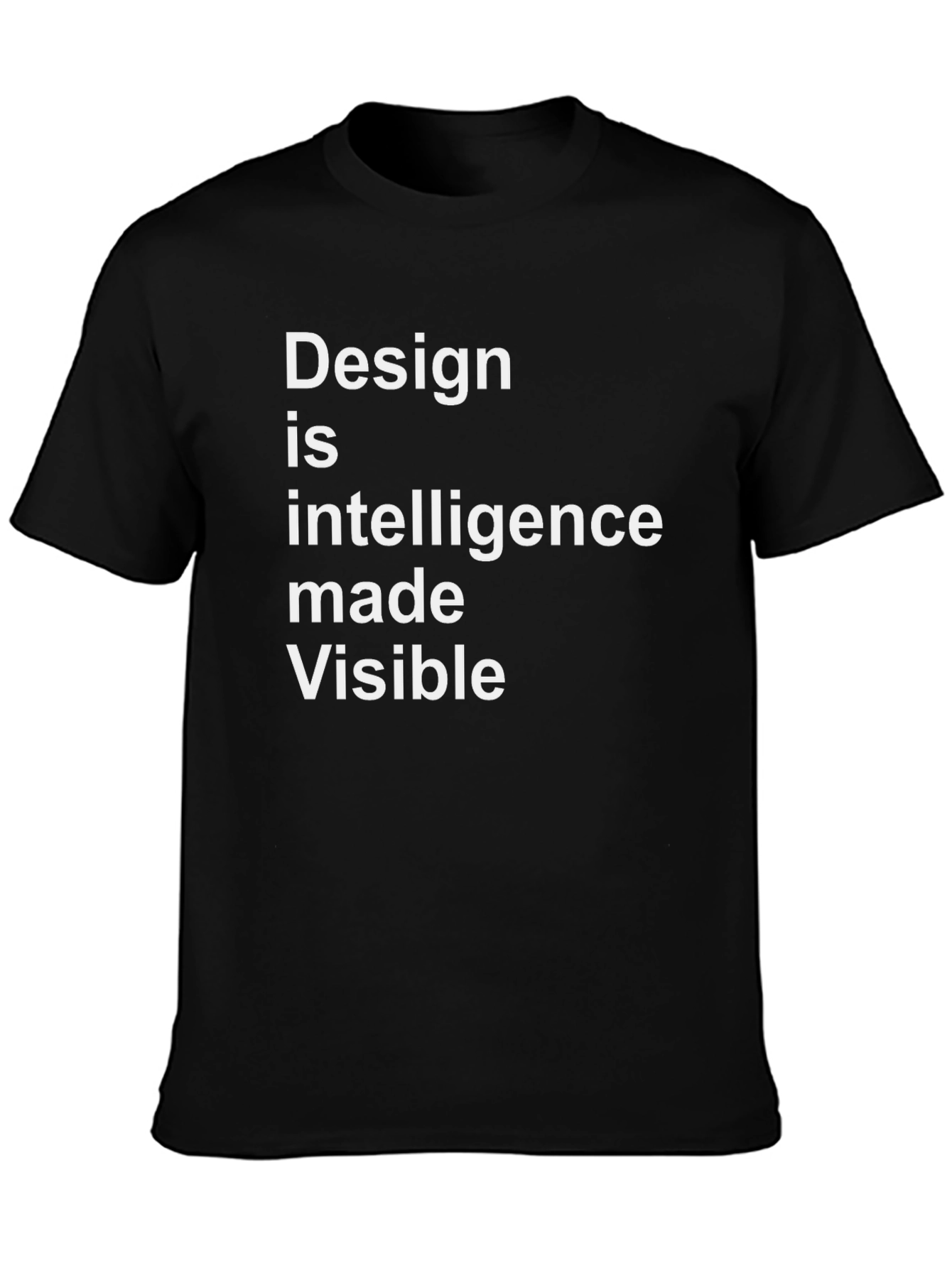 Black Design Intelligence Visible Graphic Tee view 3