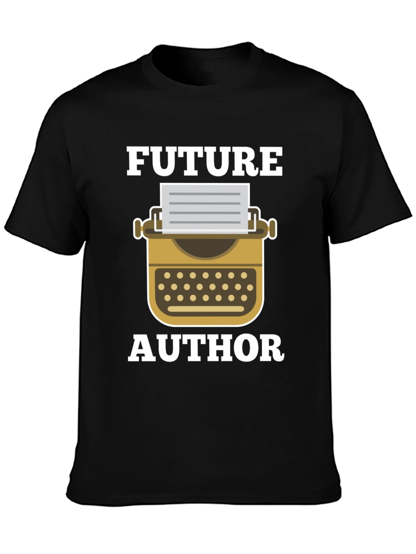 Black Future Author T-Shirt - Writing Gift view 3