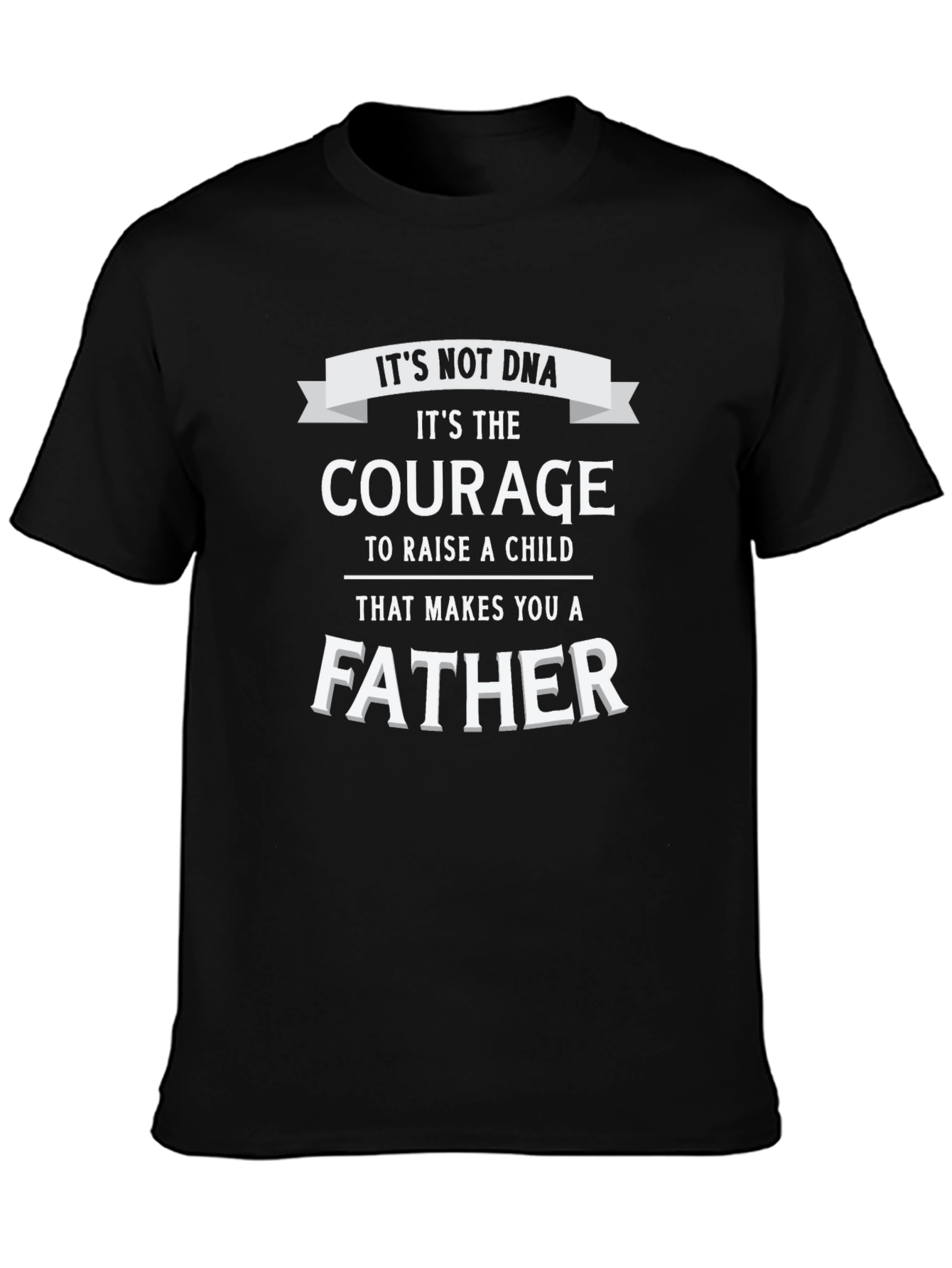 Black Courage Makes A Father T-Shirt view 3