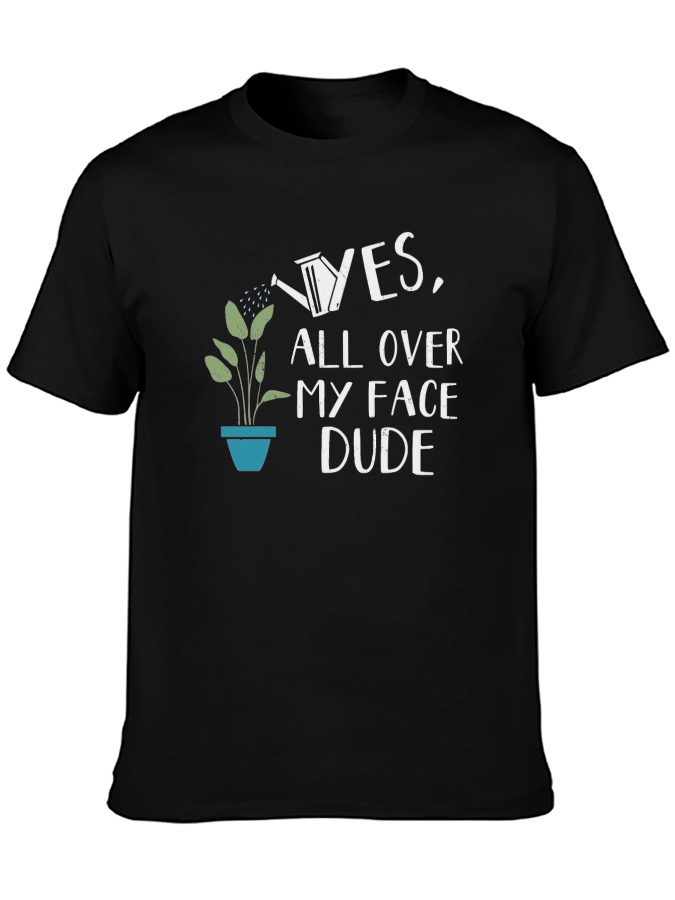 Black Funny Plant Lover Graphic Tee view 3