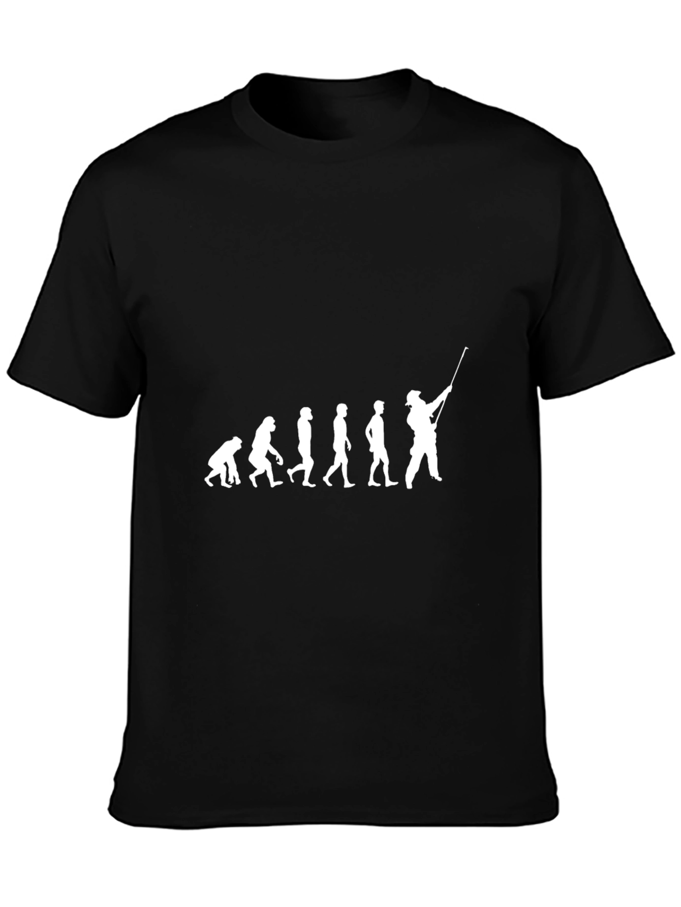 Black Evolution of Golf Black T-Shirt view 3