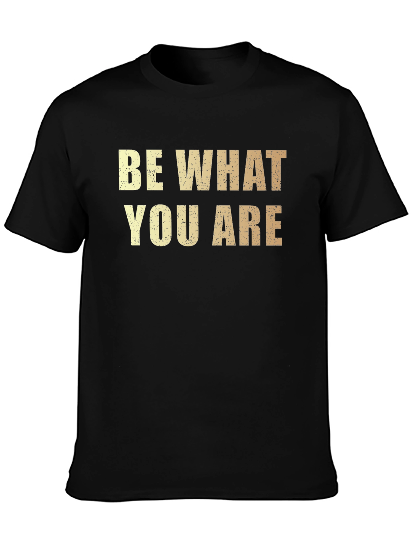 Black Be What You Are Black Graphic Tee view 3