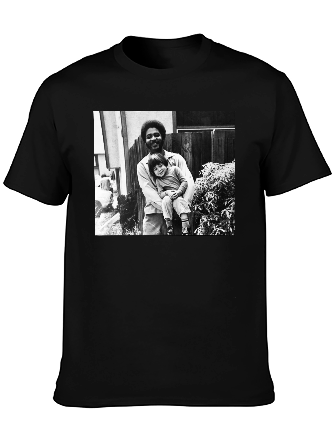 Black Vintage Style Black T-Shirt view 3