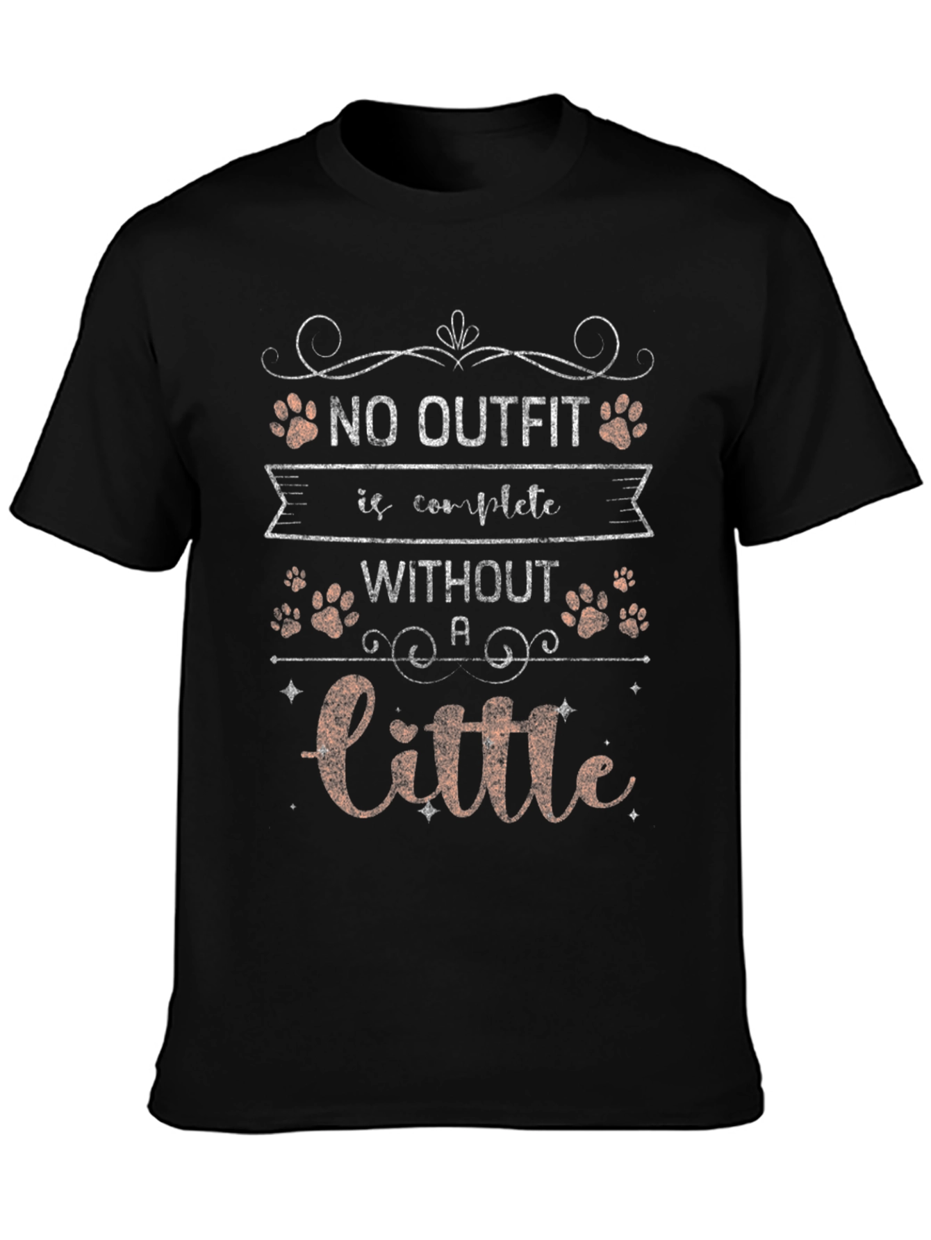 Black Dog Lover T-Shirt: "No Outfit Is Complete Without A Little..." view 3