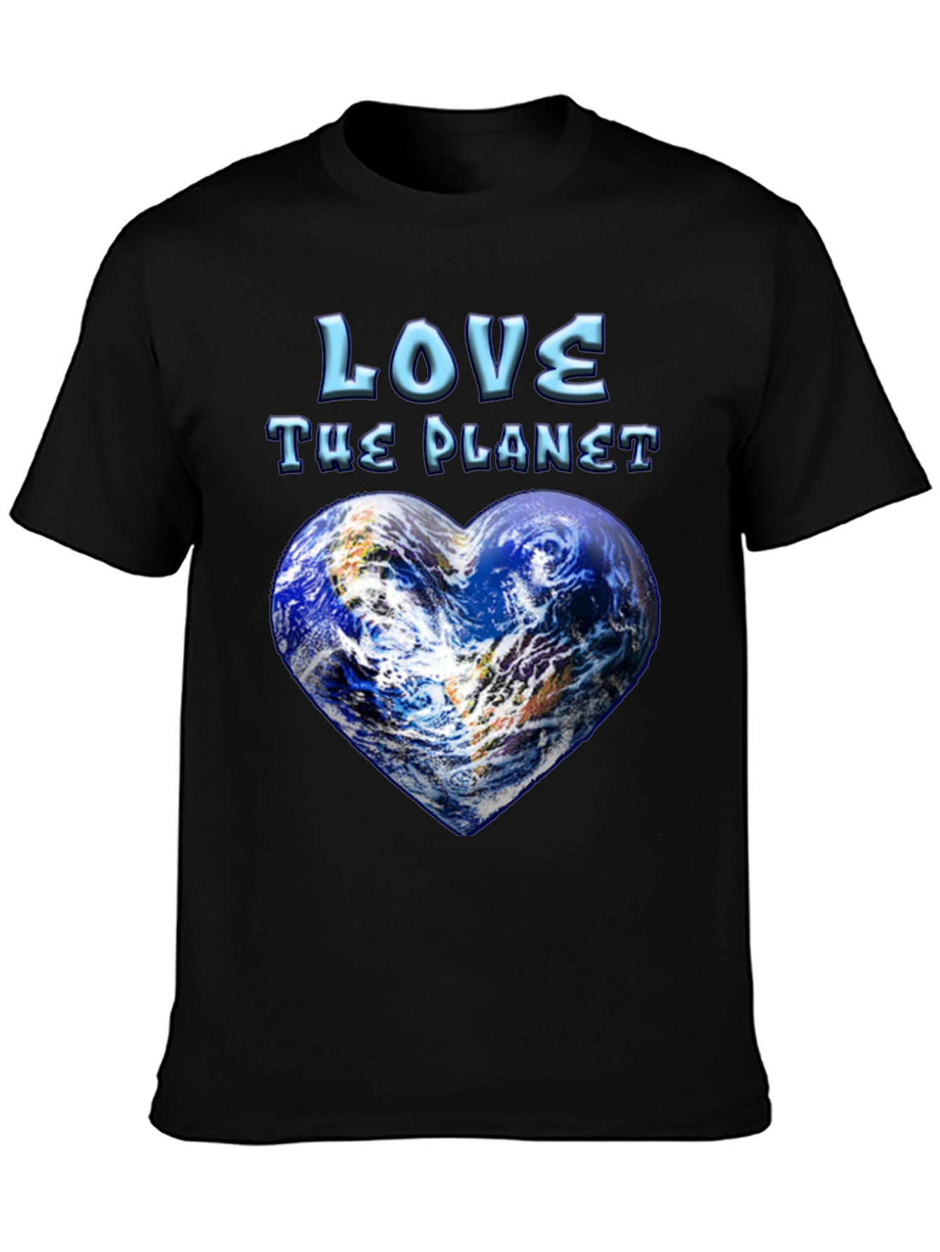 Black Love The Planet Graphic T-Shirt view 3