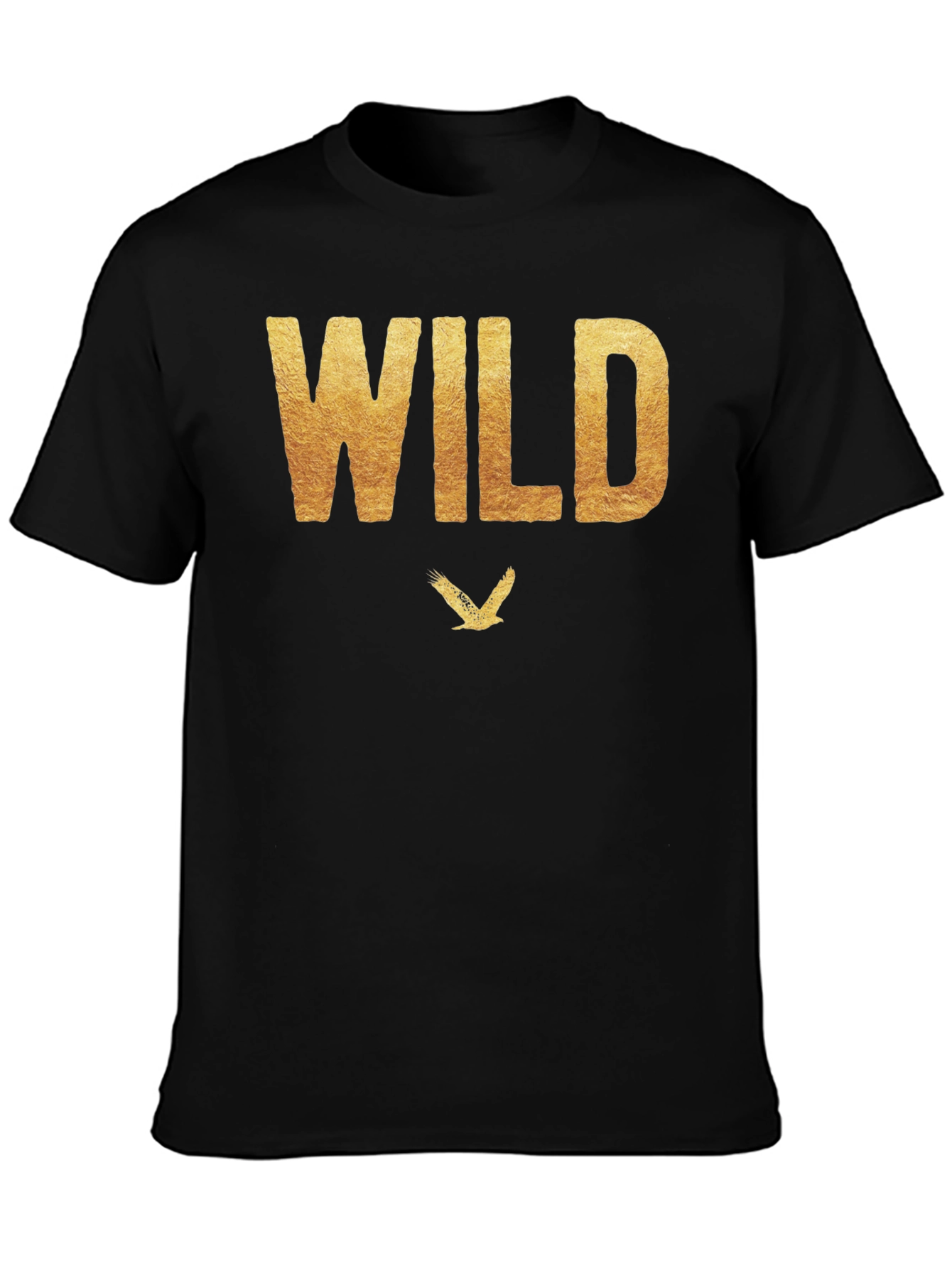 Black Wild Eagle Black Graphic Tee view 3
