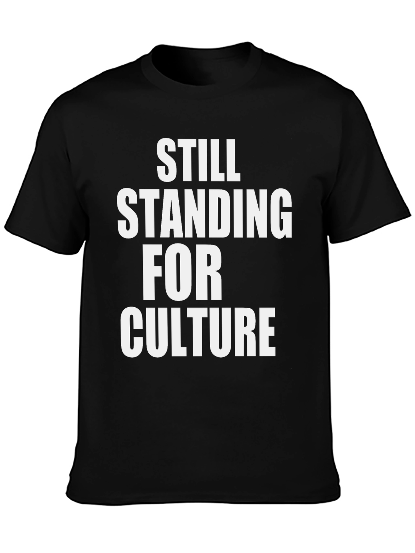 Black Still Standing For Culture Black Graphic T-Shirt view 3