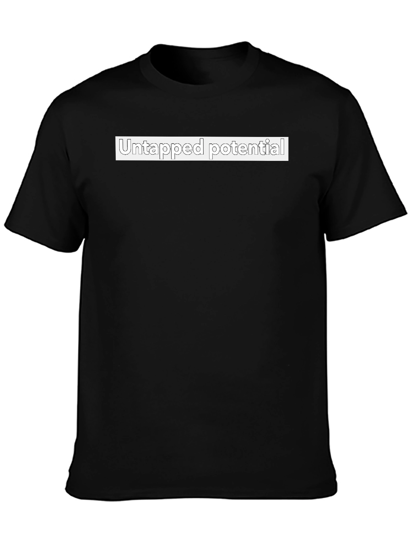Black Untapped Potential Black T-Shirt - Unisex view 3