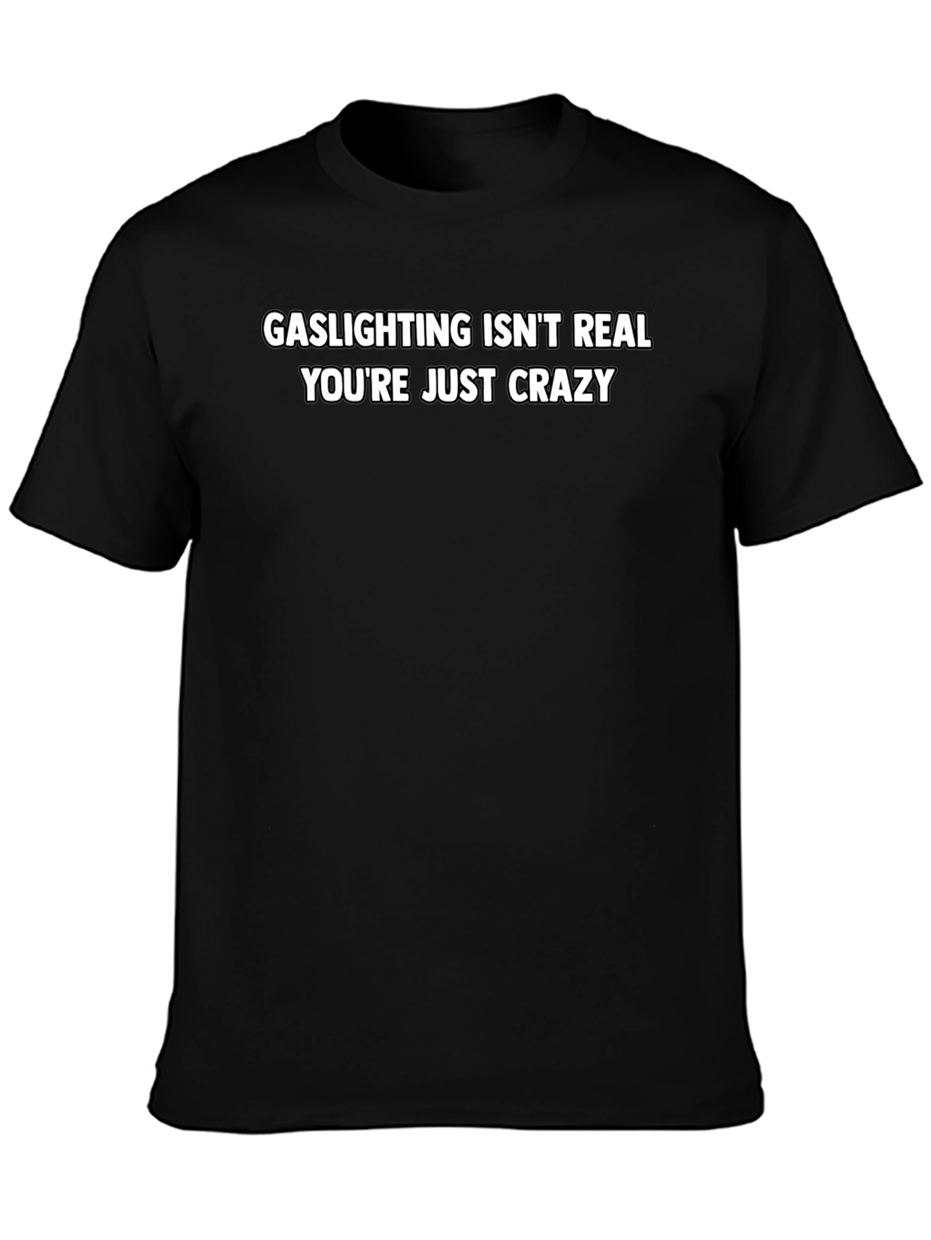 Black Gaslighting Isn't Real Graphic Tee view 3