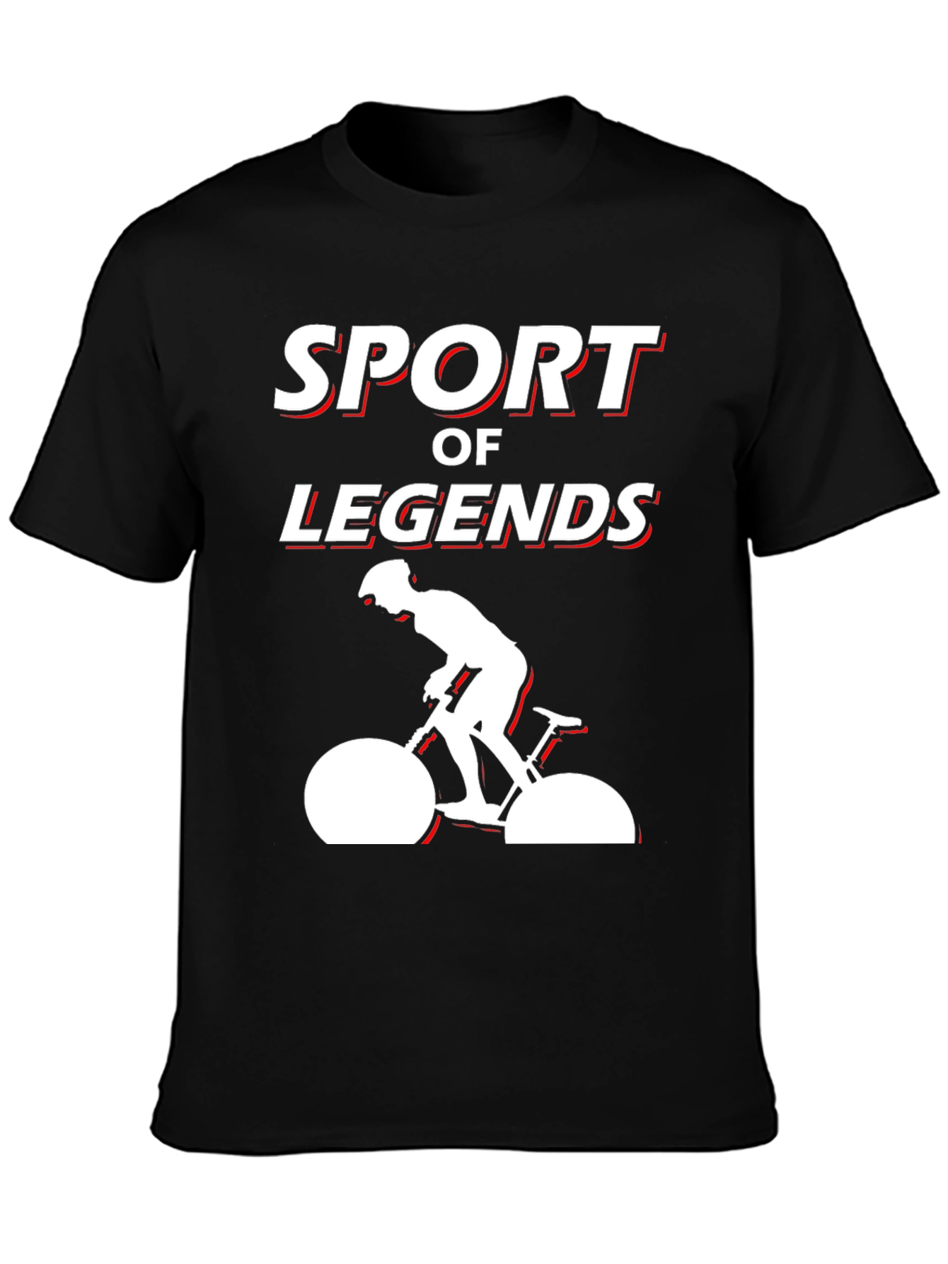 Black Sport of Legends Cycling T-Shirt view 3