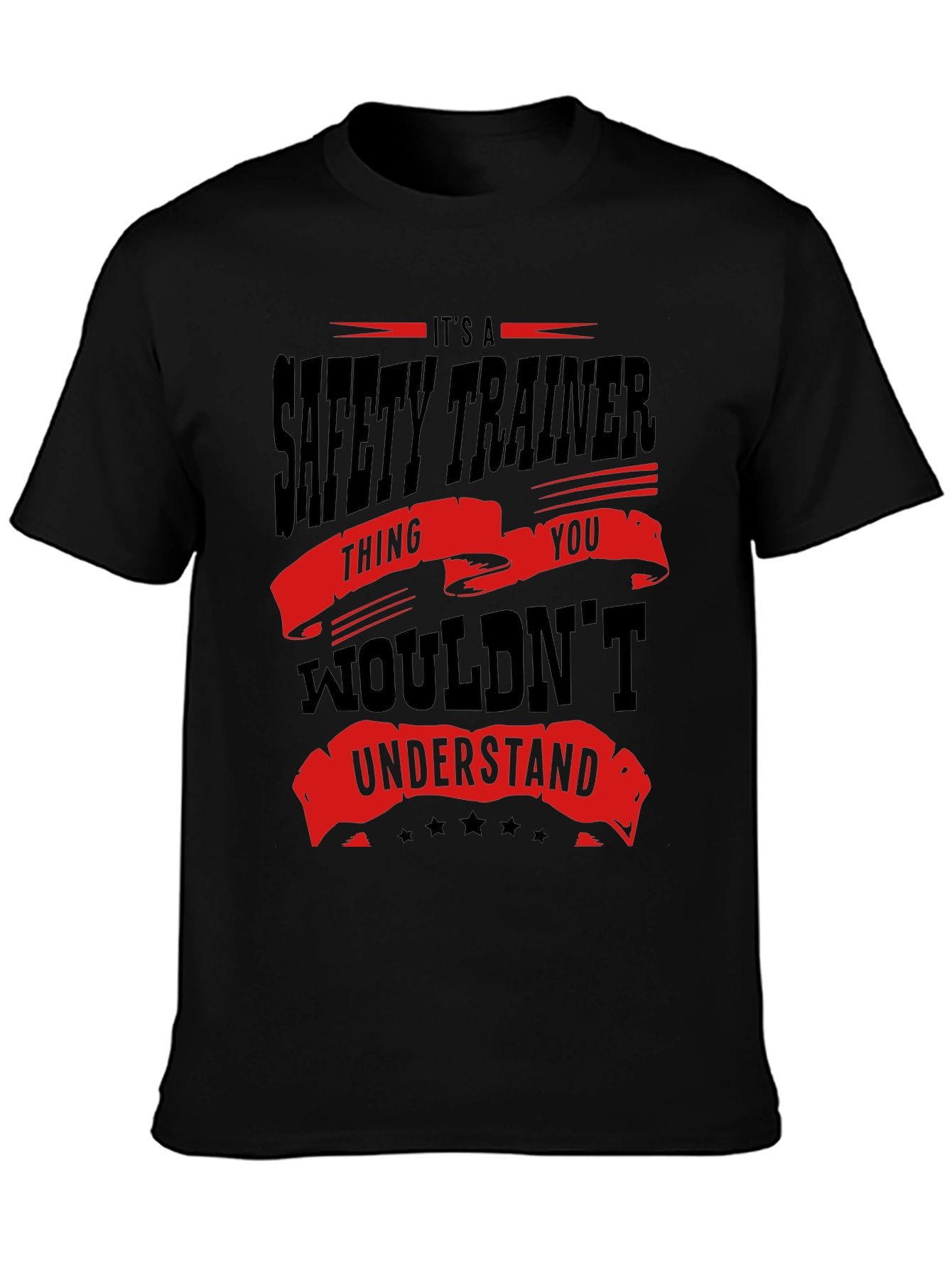 Black Safety Trainer T-Shirt - You Wouldn't Understand view 3