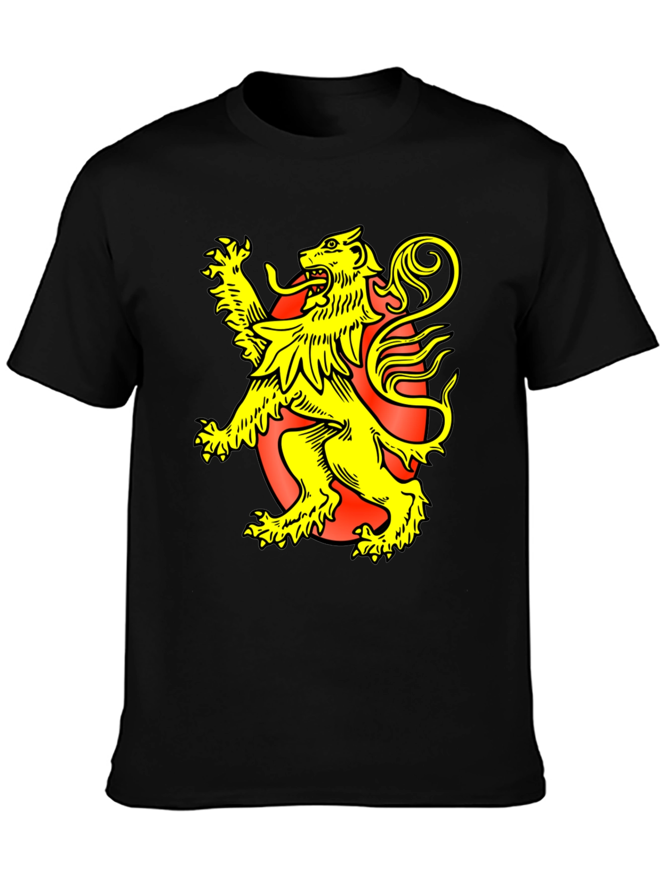 Black Lion Rampant Graphic Tee - Black T-Shirt view 3
