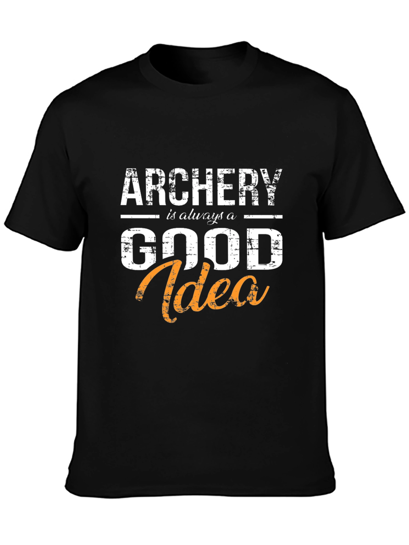 Black Archery is Always a Good Idea T-Shirt view 3
