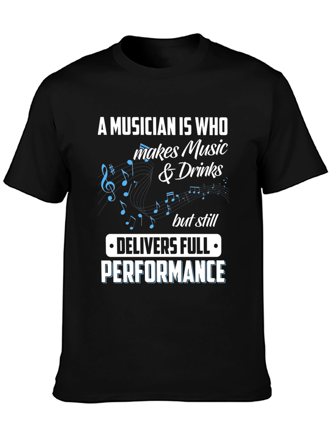 Black Musician Definition Graphic Tee - Music & Drinks Shirt view 3