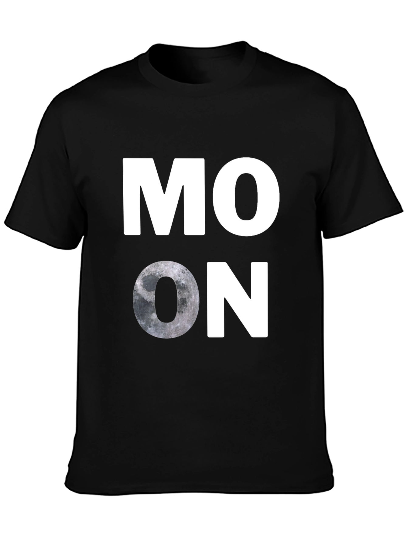 Black Moon Graphic T-Shirt - Casual Black Tee view 3