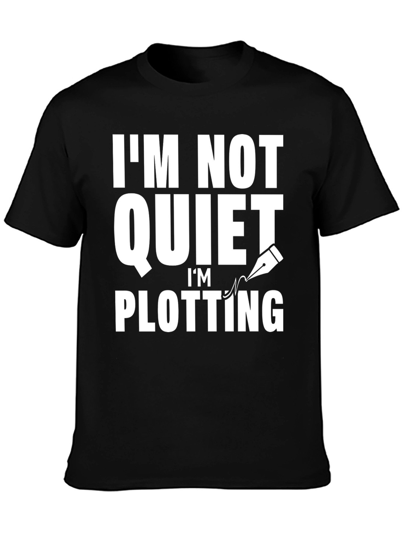 Black Plotting Graphic Tee - Funny Sarcastic Novelty Shirt view 3