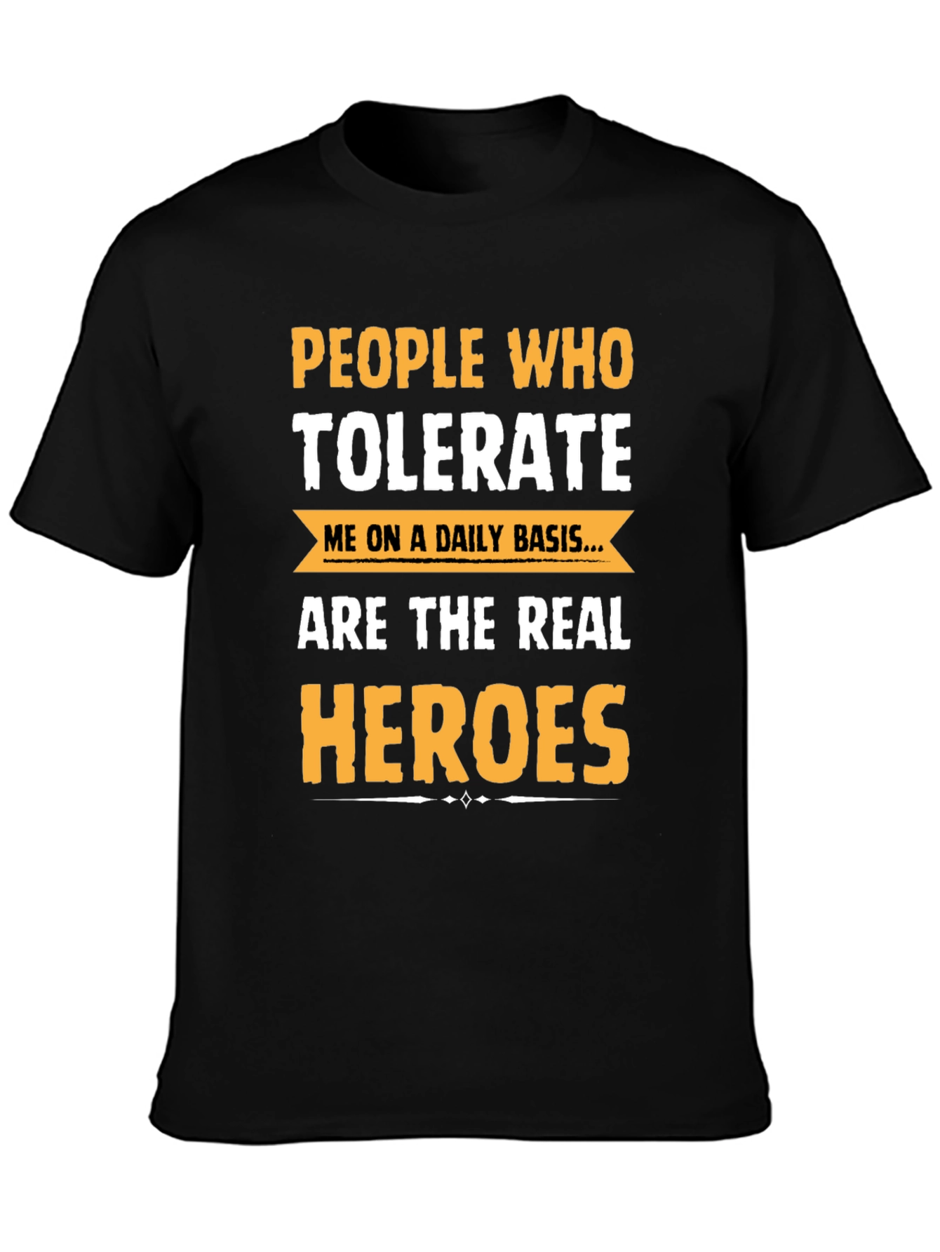 Black People Who Tolerate Me Funny Graphic Tee view 3