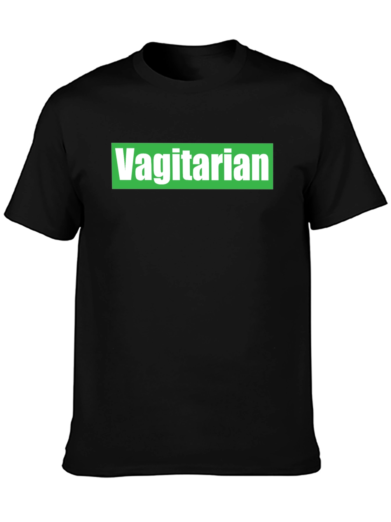 Black Vagitarian T-Shirt - Novelty Graphic Tee view 3
