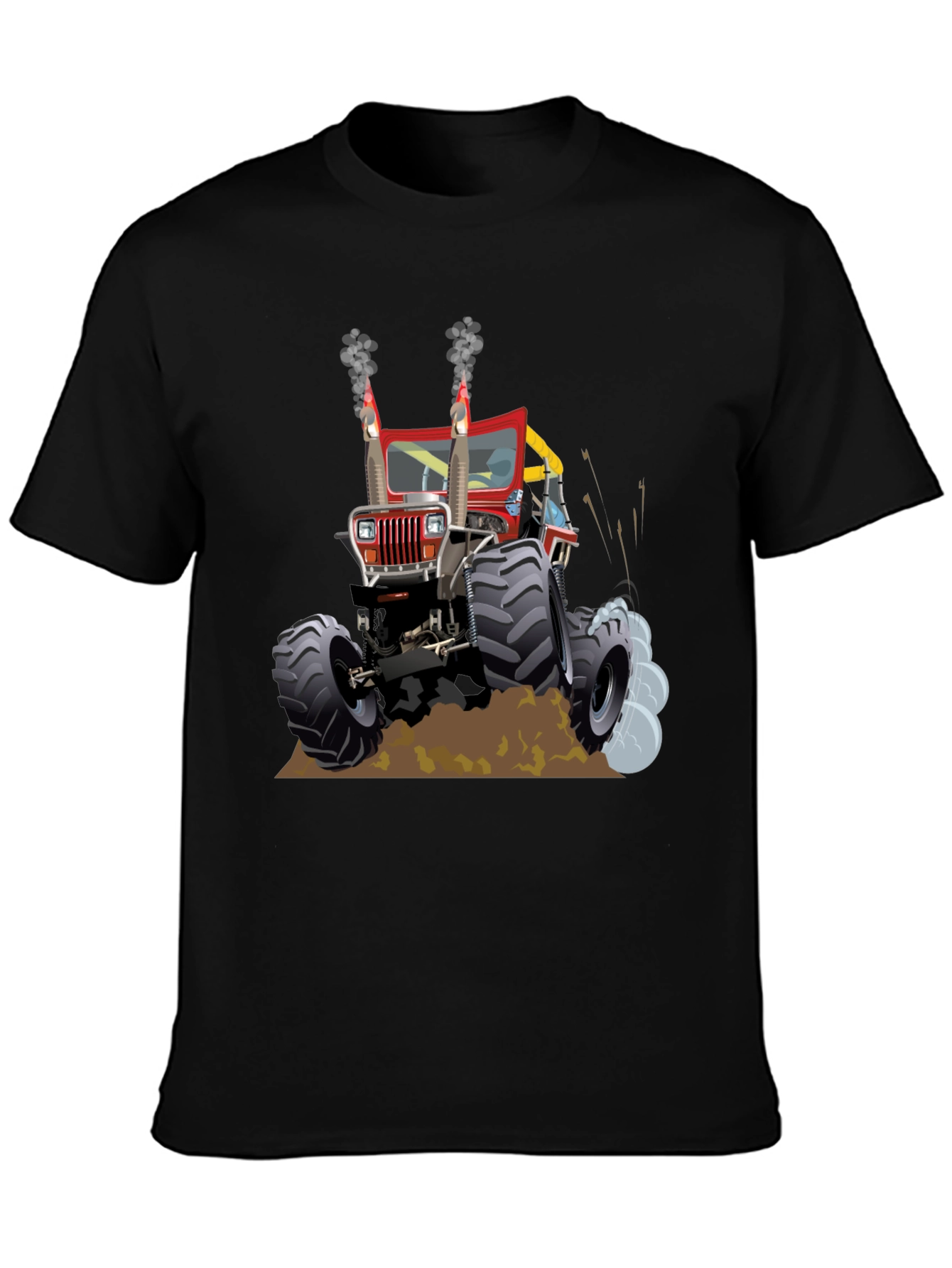 Black Monster Truck Tee - Off-Road Adventure T-Shirt view 3