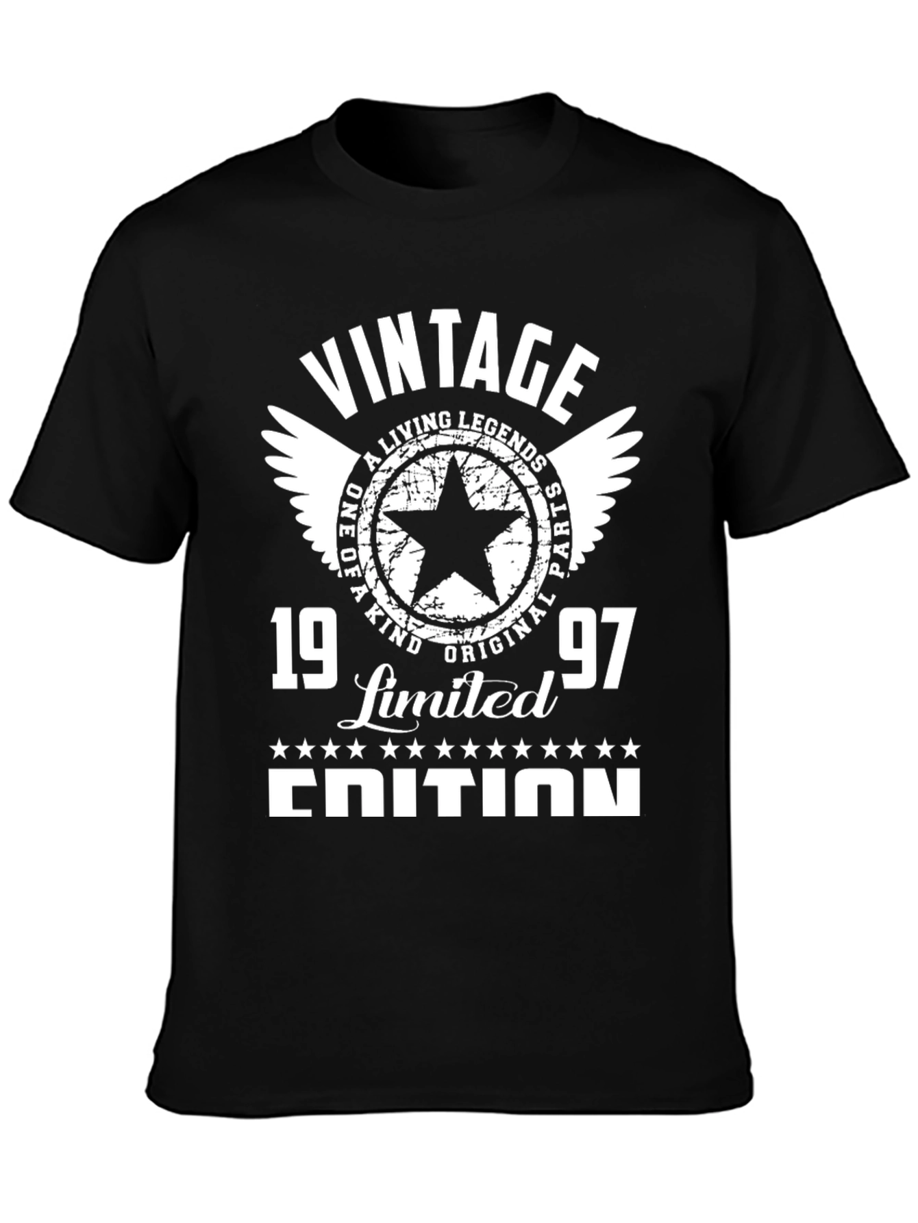 Black Vintage 1997 Limited Edition T-Shirt view 3