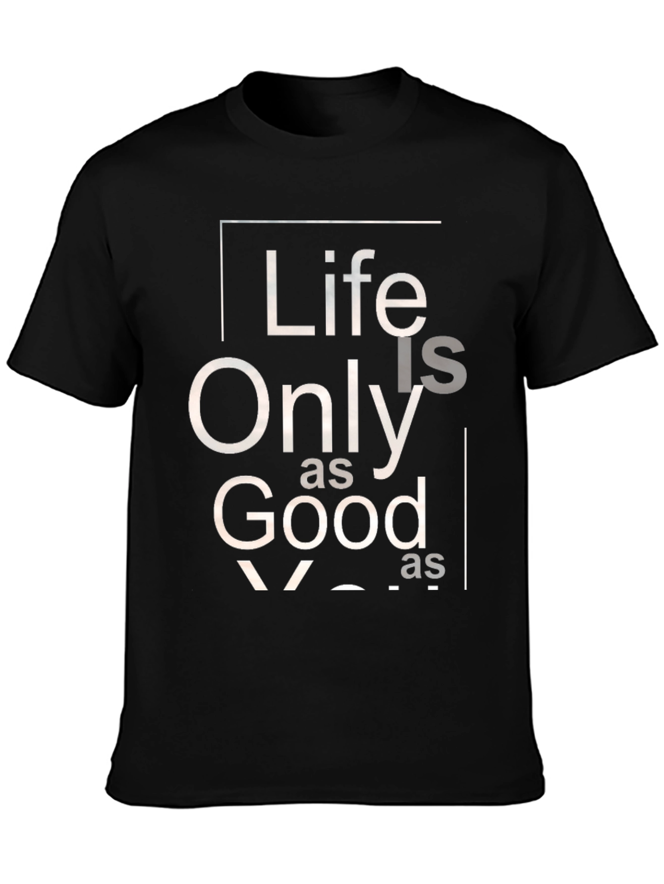 Black Life is Only as Good T-Shirt - Black view 3