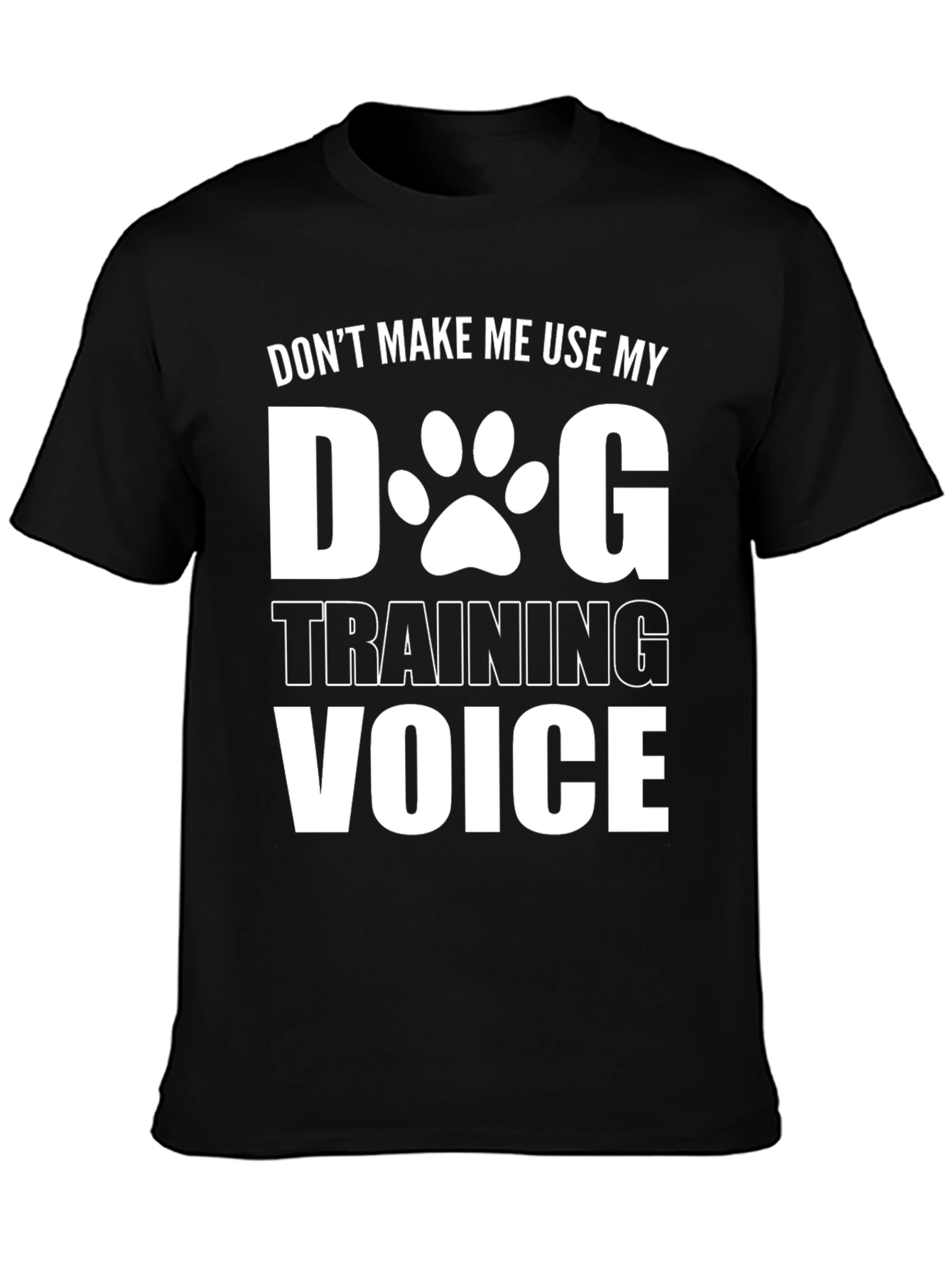 Black Dog Training Voice T-Shirt view 3