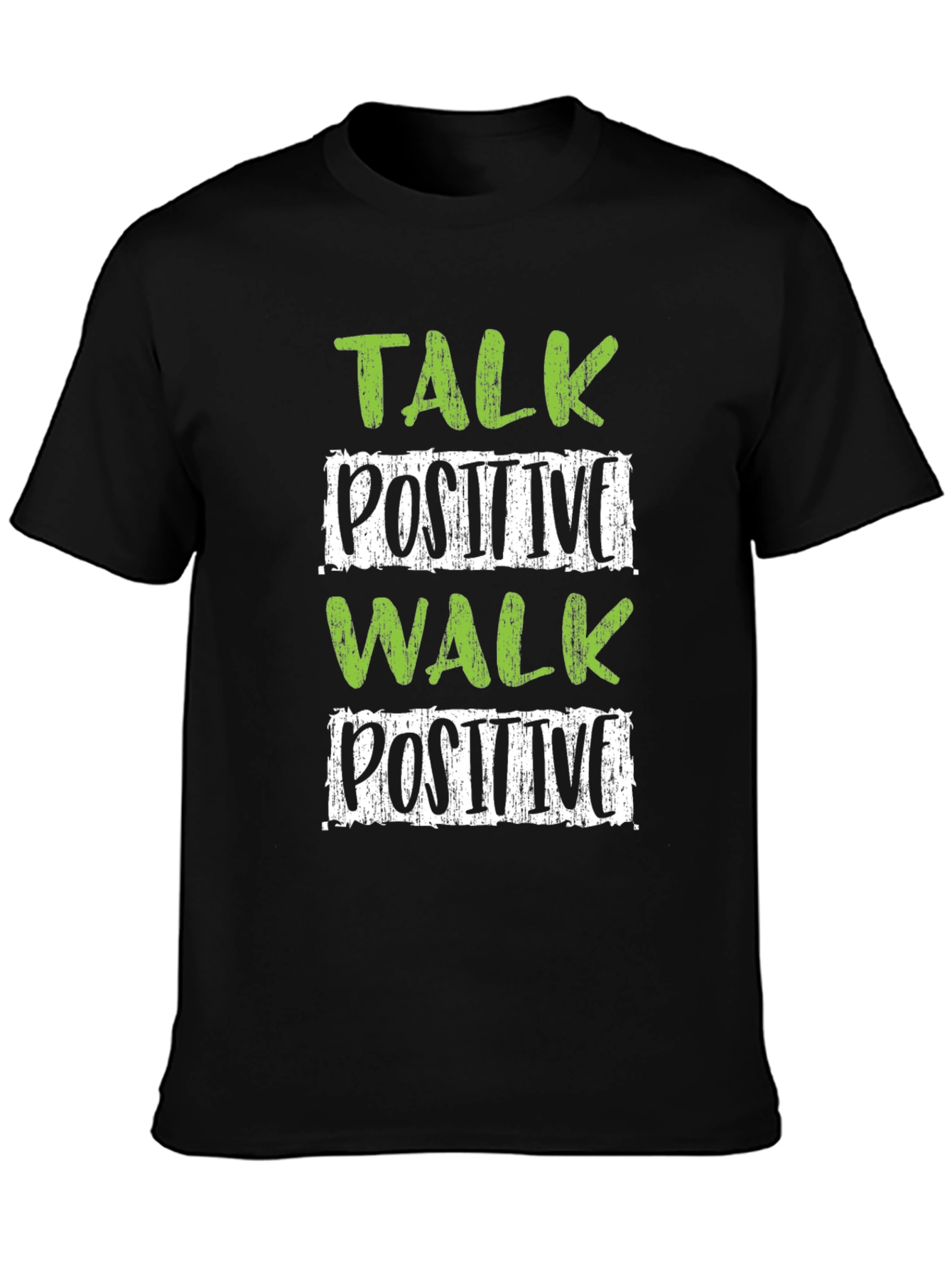 Black Positive Vibes T-Shirt view 3
