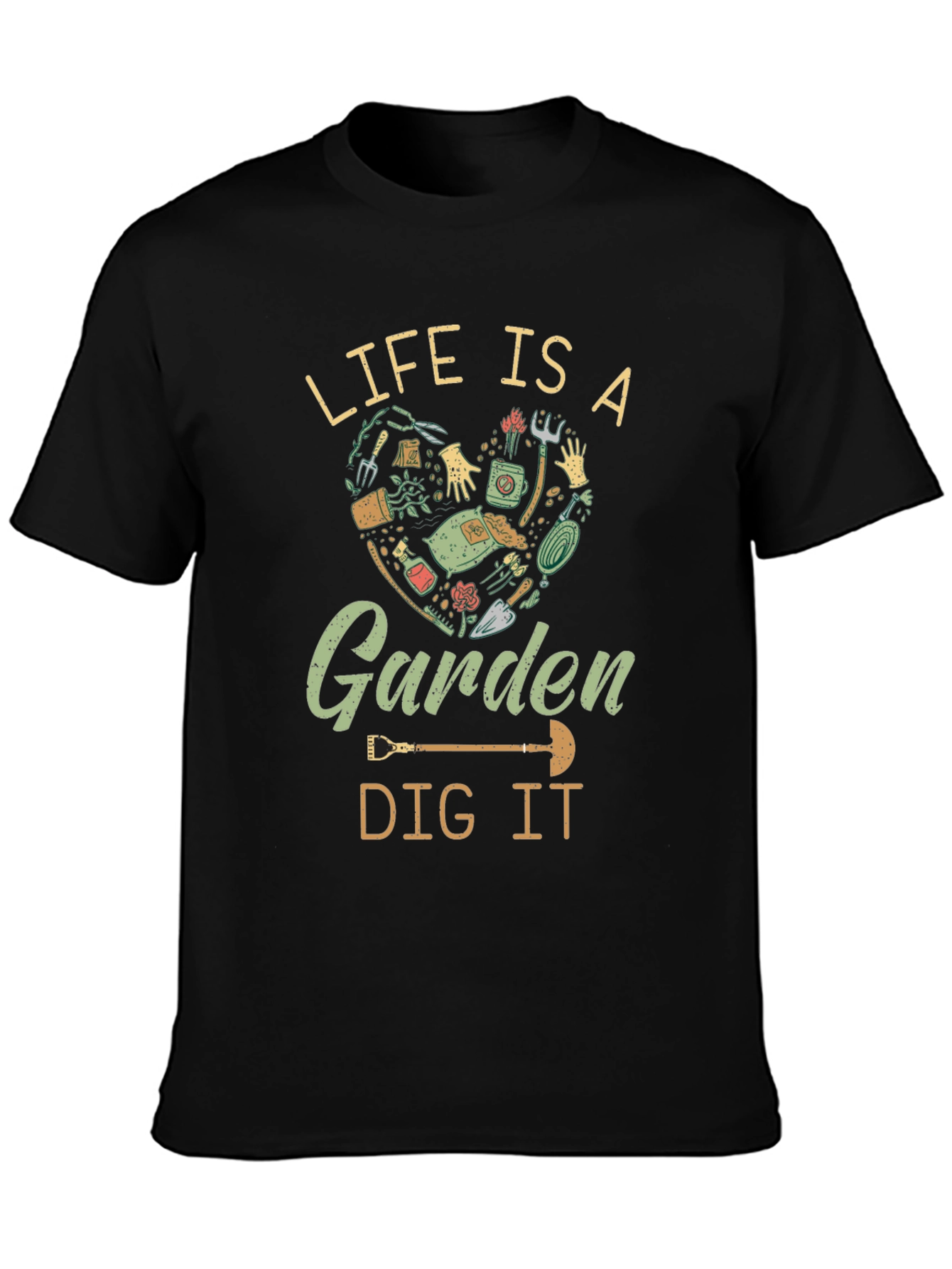Black Life is a Garden T-Shirt - Dig It! view 3