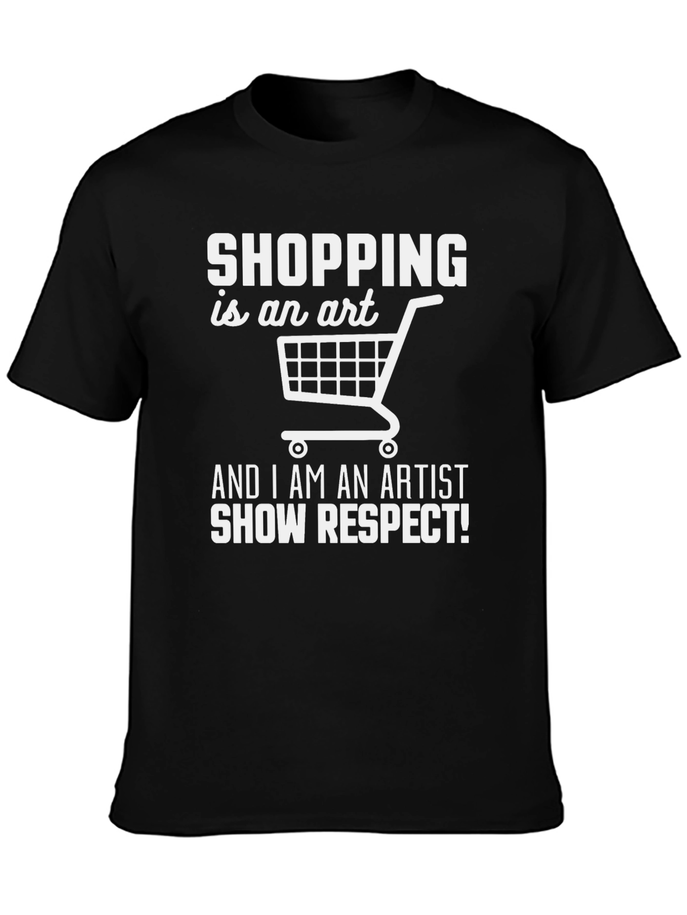 Black Shopping is an Art T-Shirt view 3