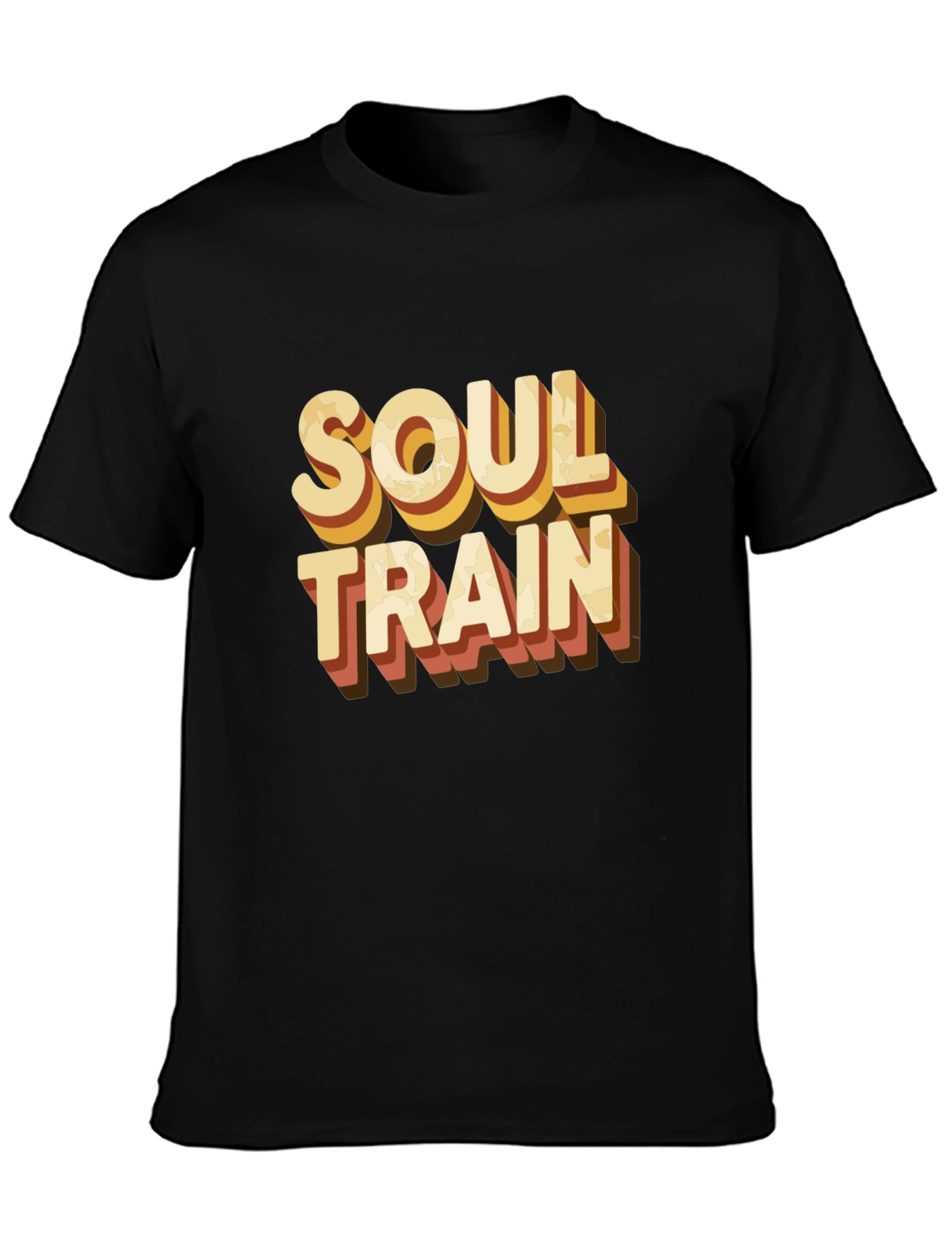 Black Soul Train Retro Graphic Tee view 3