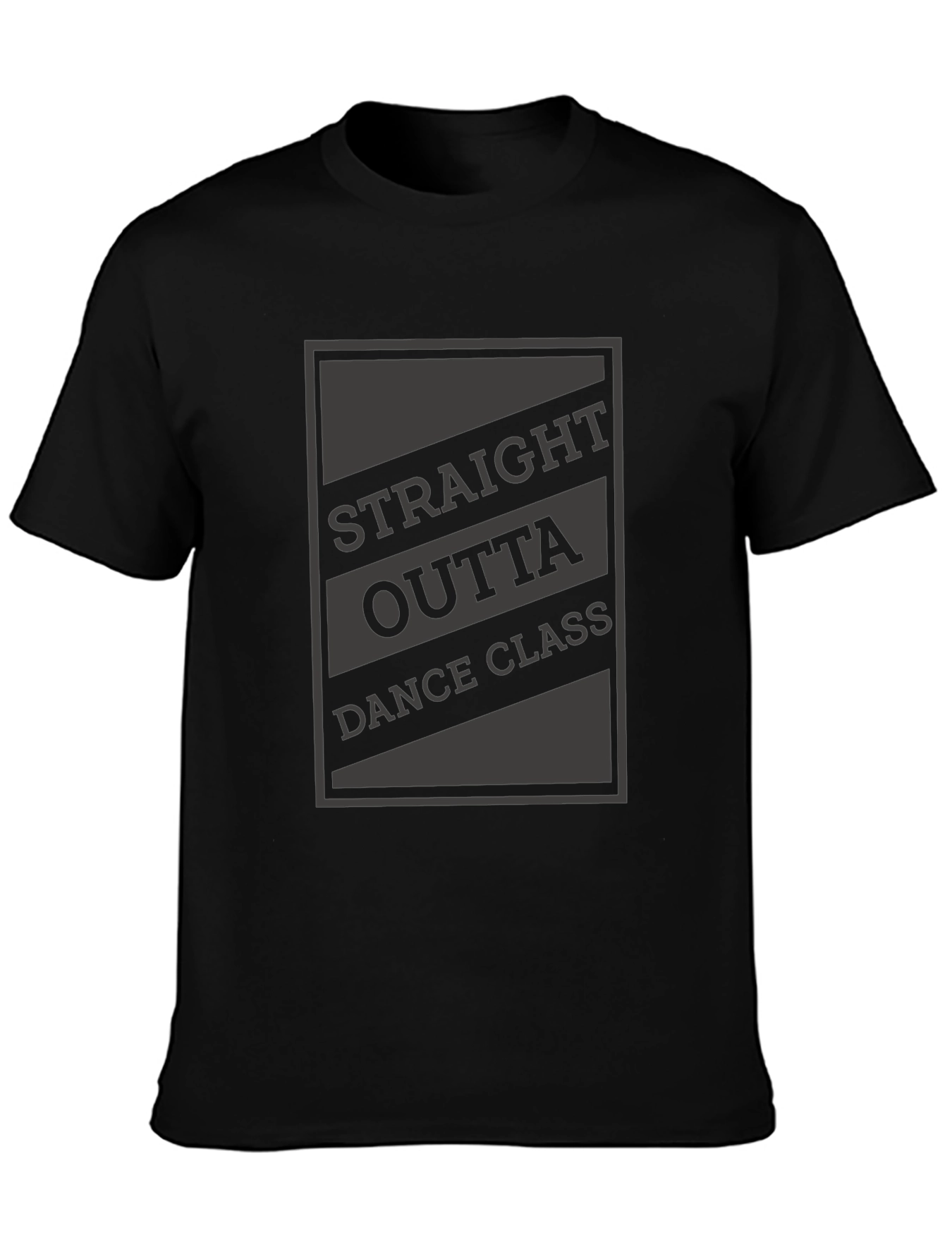 Black Straight Outta Dance Class Graphic Tee view 3