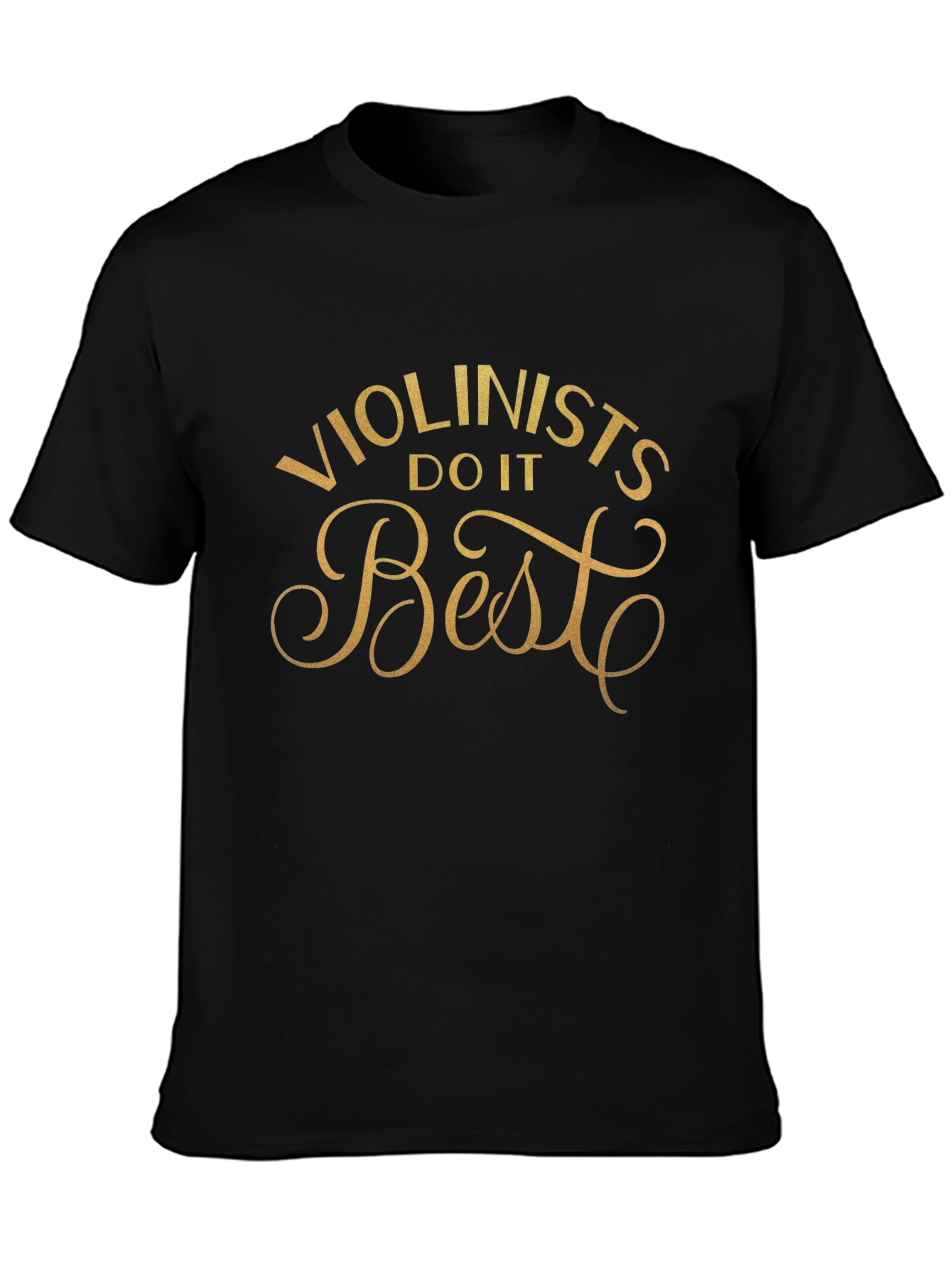 Black Violinists Do It Best Black Graphic Tee view 3