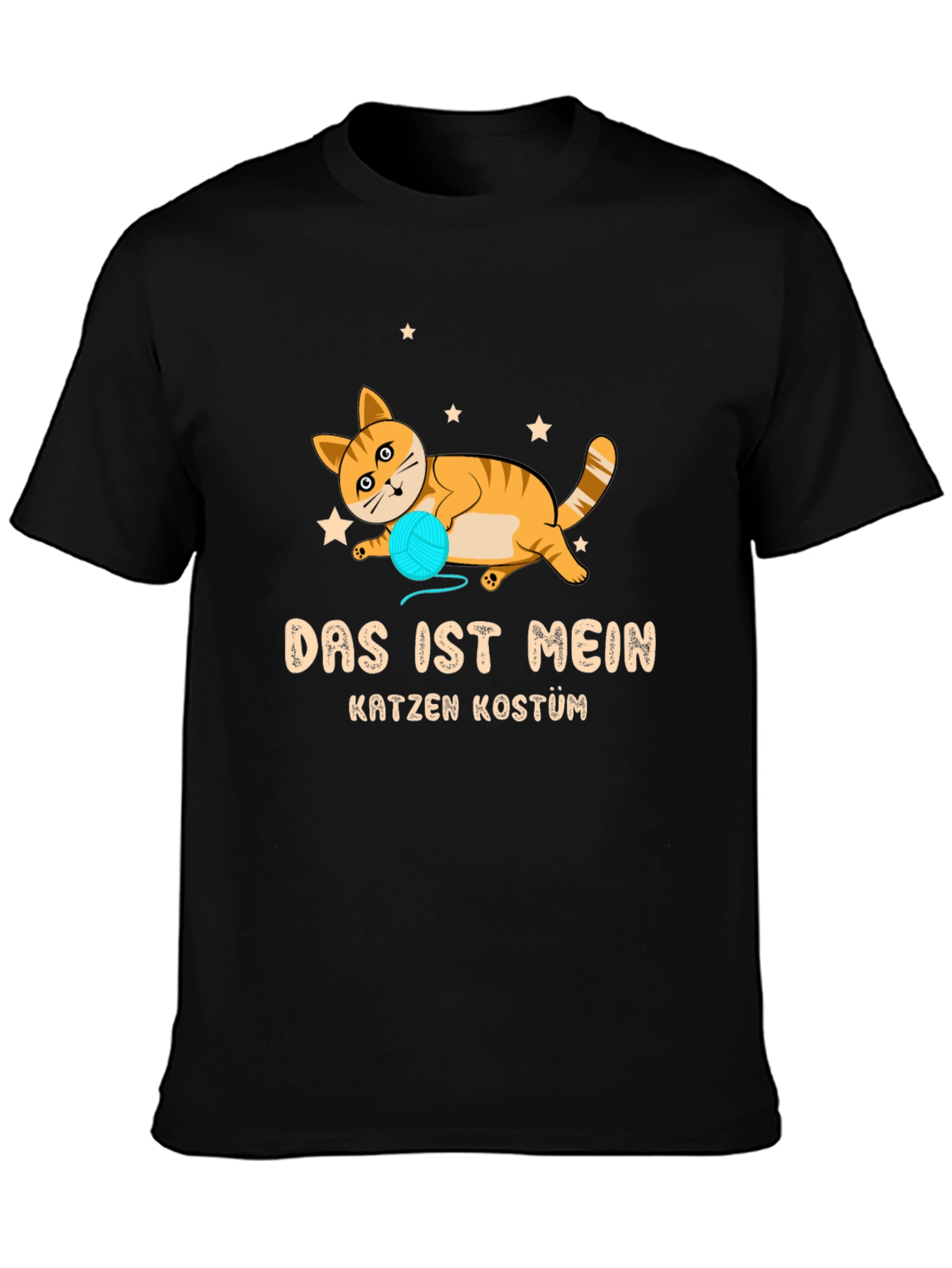 Black Das Ist Mein Katzen Kostüm T-Shirt - Cat Lover Tee view 3