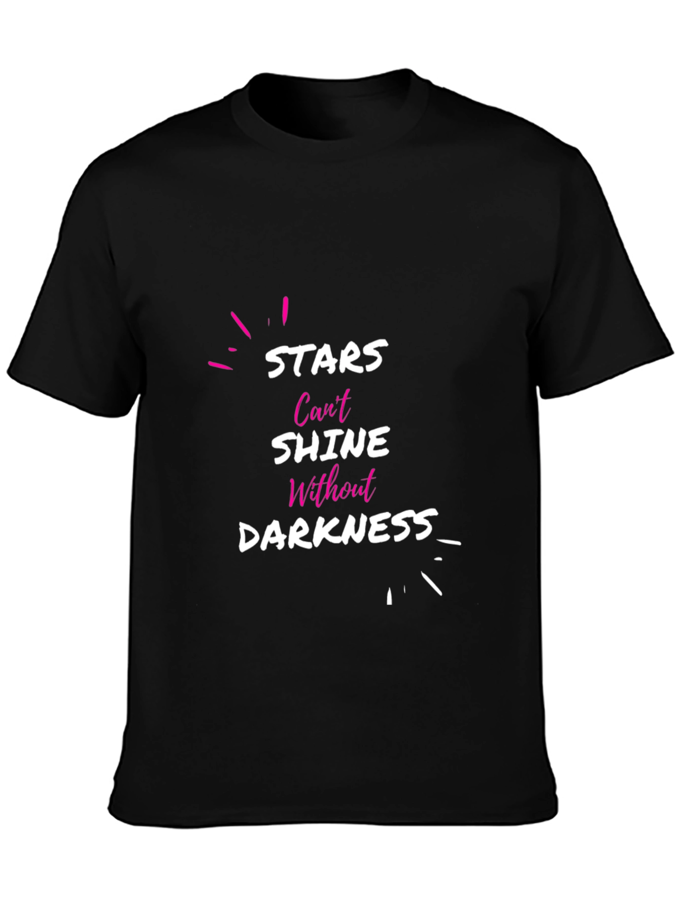 Black Stars Can't Shine Darkness Men's Tee view 3