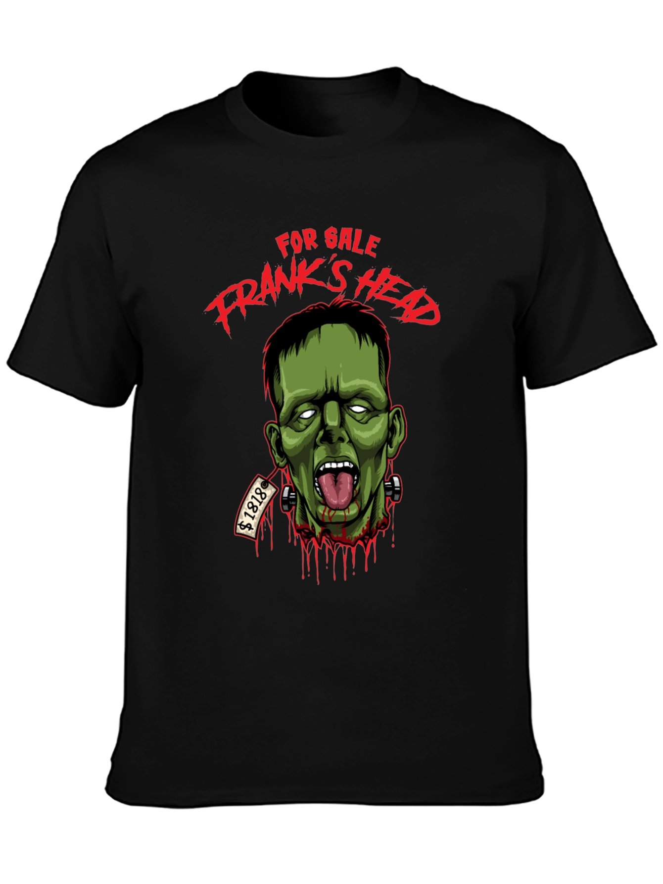 Black Frank's Head For Sale T-Shirt view 3
